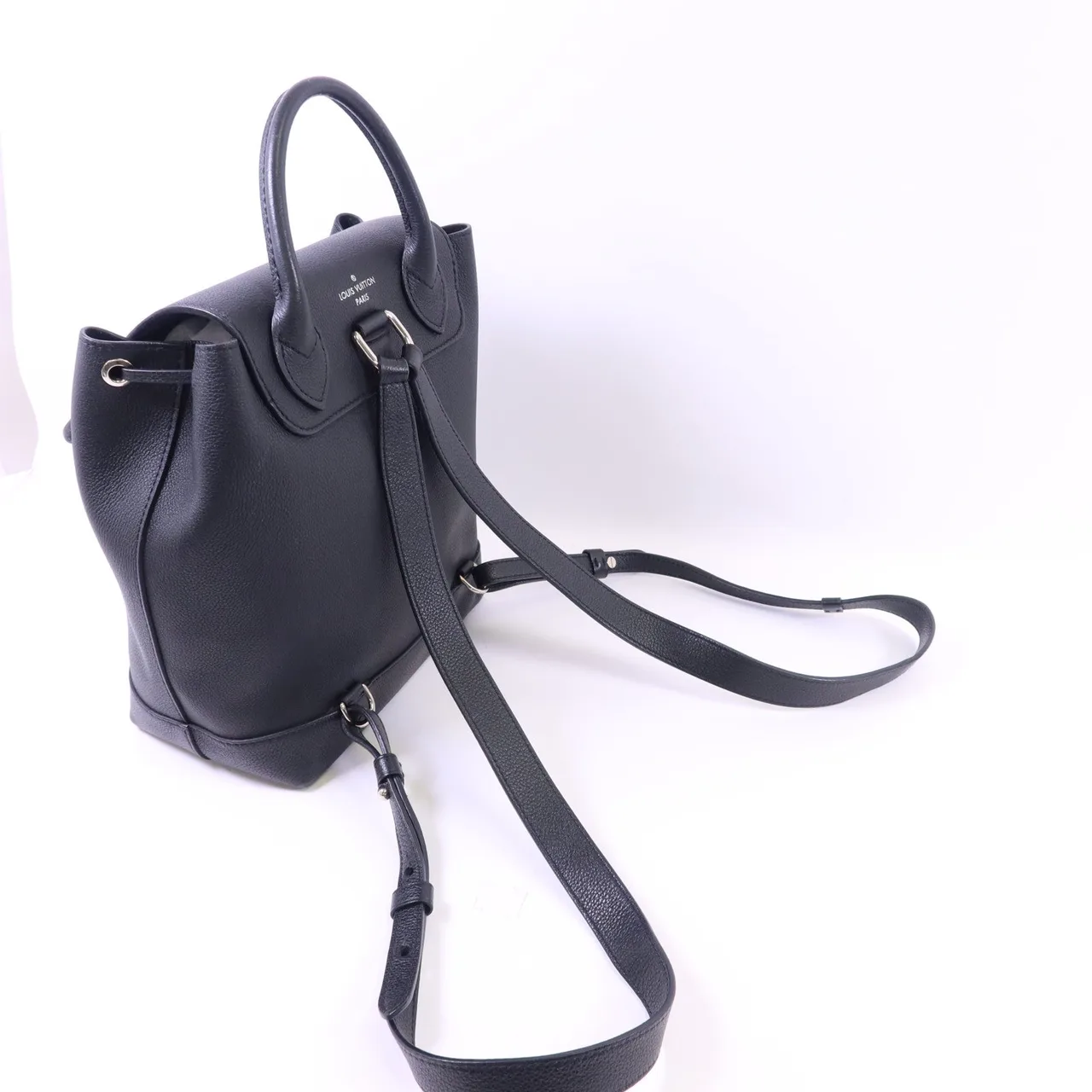 LOUIS VUITTON Lock Me Backpack M41815 Backpack Calfskin 黑色 / Black Calfskin Rank B - Thumbnail 4