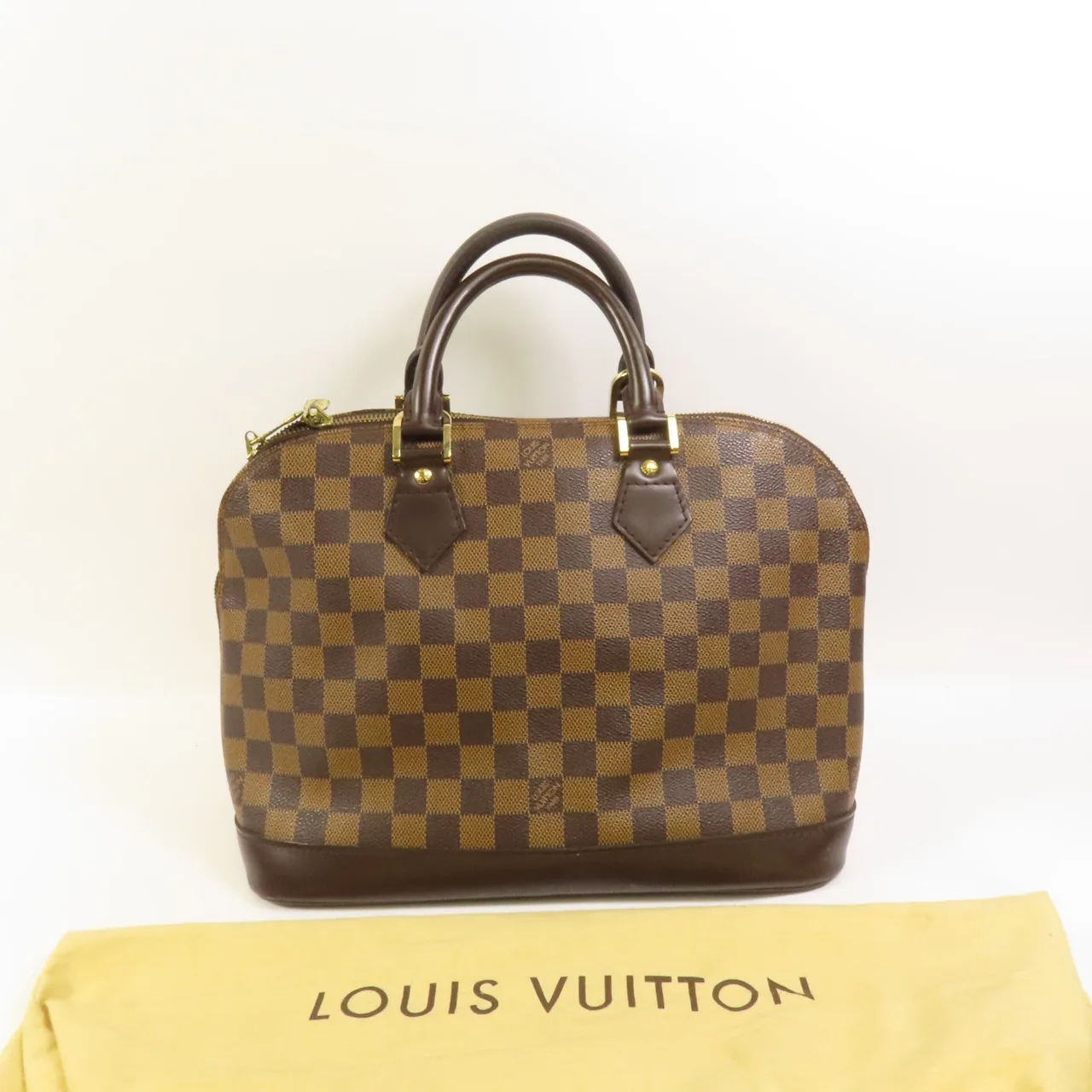 LOUIS VUITTON Alma N51131 Handbag Coated Canvas 棕色 Coated Canvas Rank B - Thumbnail 8