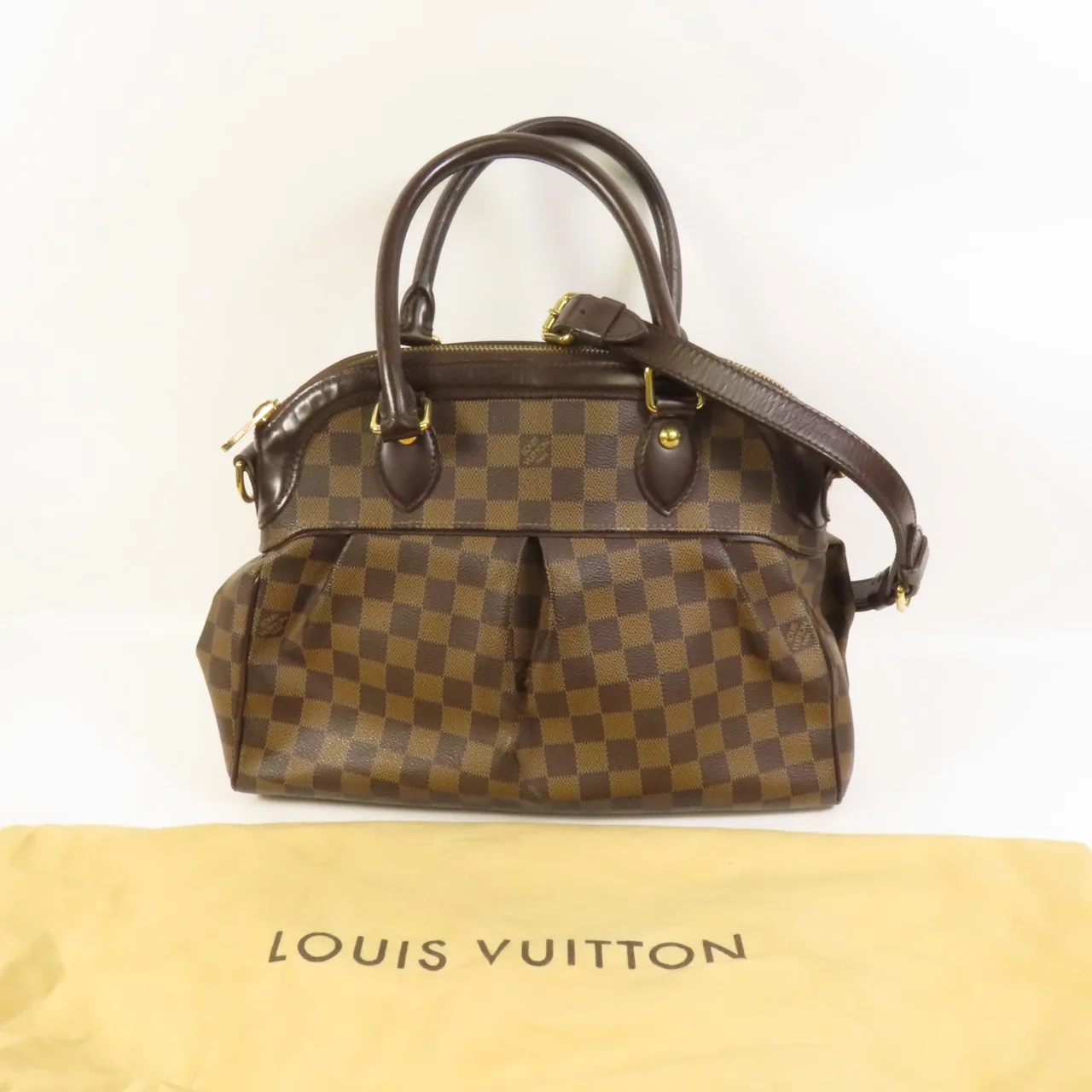 LOUIS VUITTON Trevi N51977 2-Way Bag Coated Canvas 棕色 Coated Canvas Rank B - Thumbnail 12