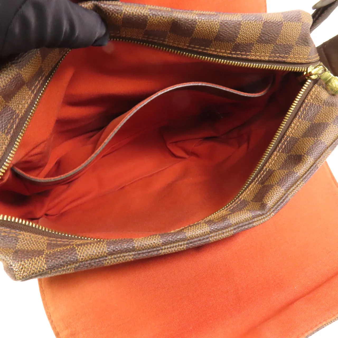 LOUIS VUITTON Naviglio N45255 肩背包 塗層帆布 棕色 / Brown 塗層帆布 中古品B - 縮圖 5