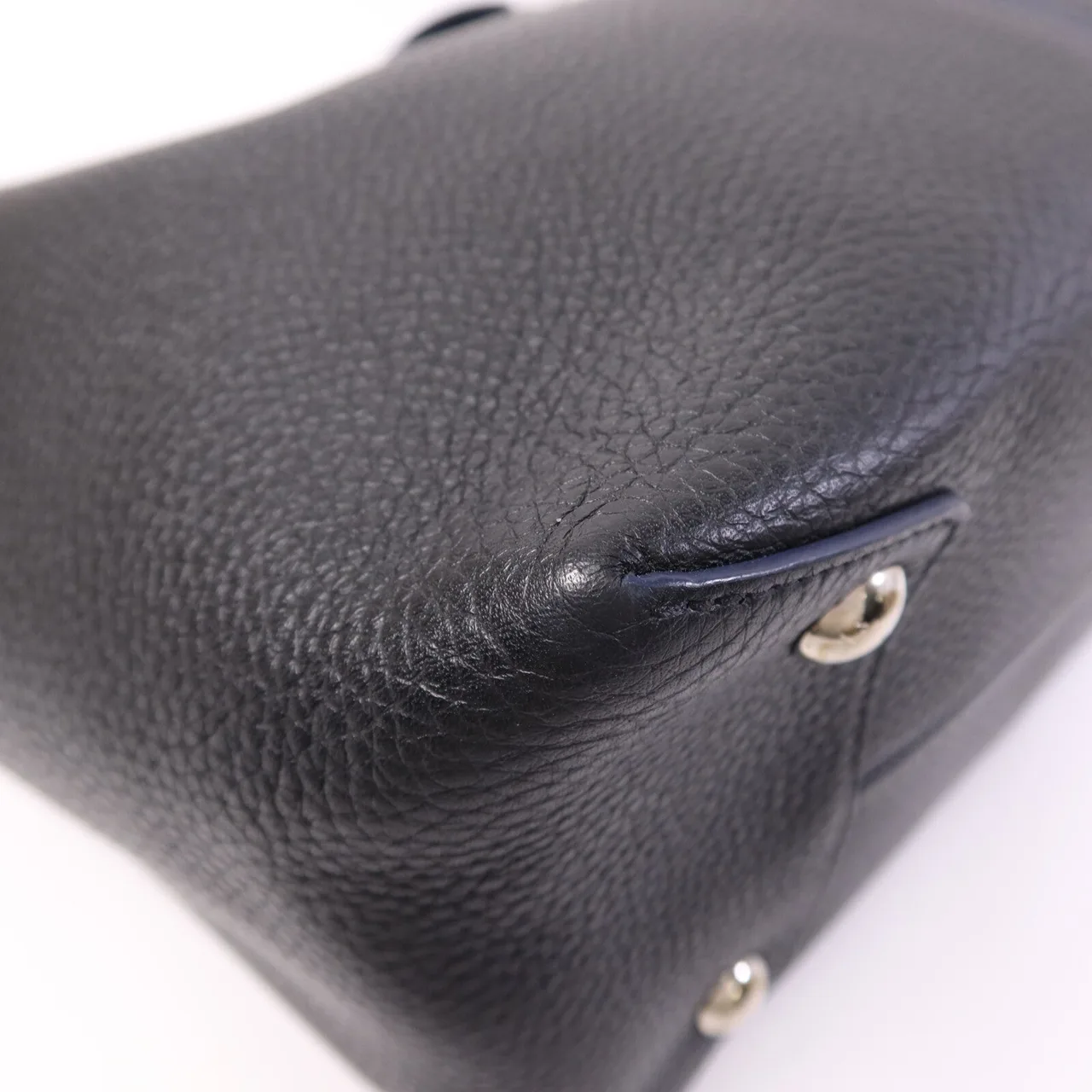LOUIS VUITTON M54778 2-Way Bag Calfskin 黑色 / 海軍藍 / Black/Navy Calfskin Rank B - Thumbnail 10