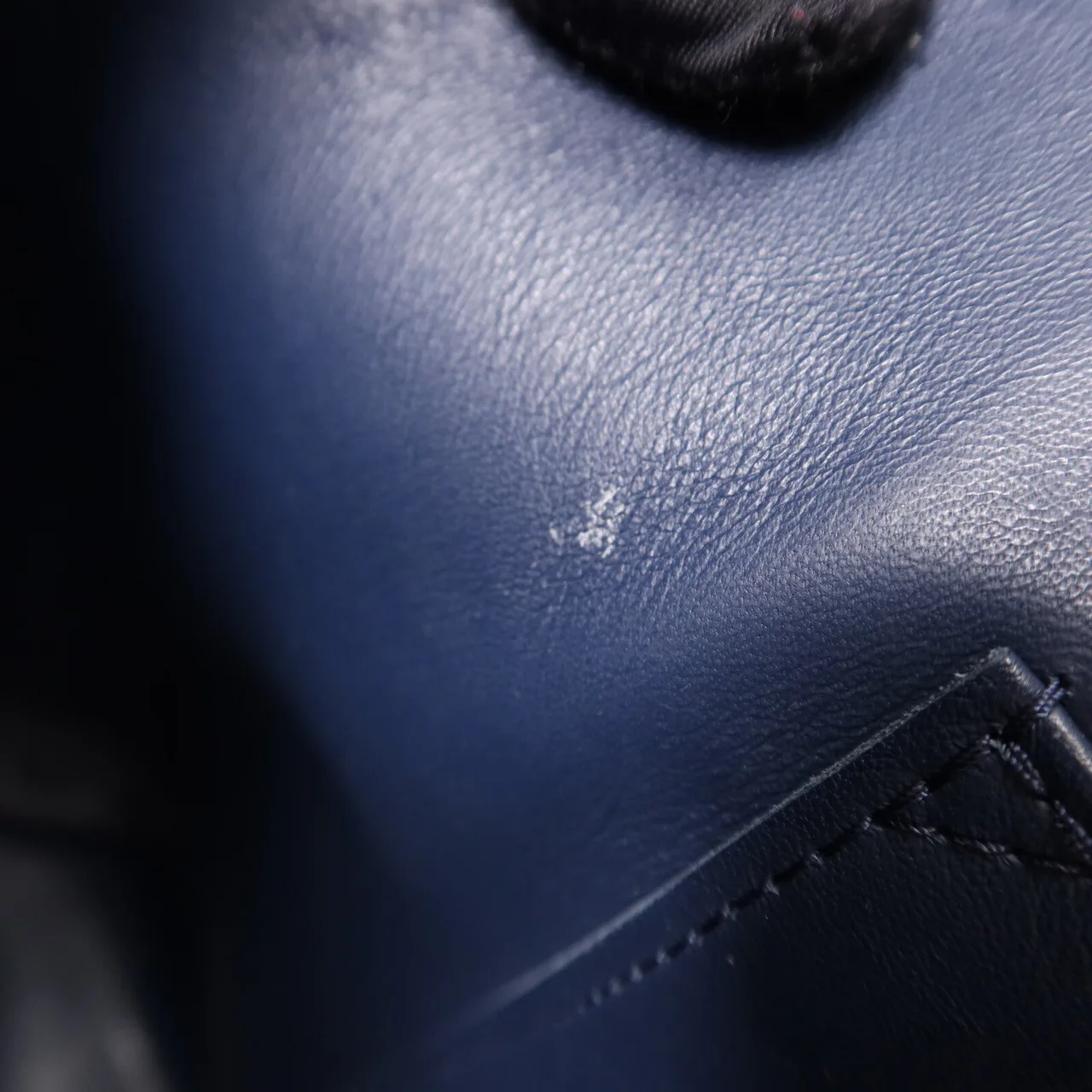 LOUIS VUITTON M54778 2-Way Bag Calfskin 黑色 / 海軍藍 / Black/Navy Calfskin Rank B - Thumbnail 14