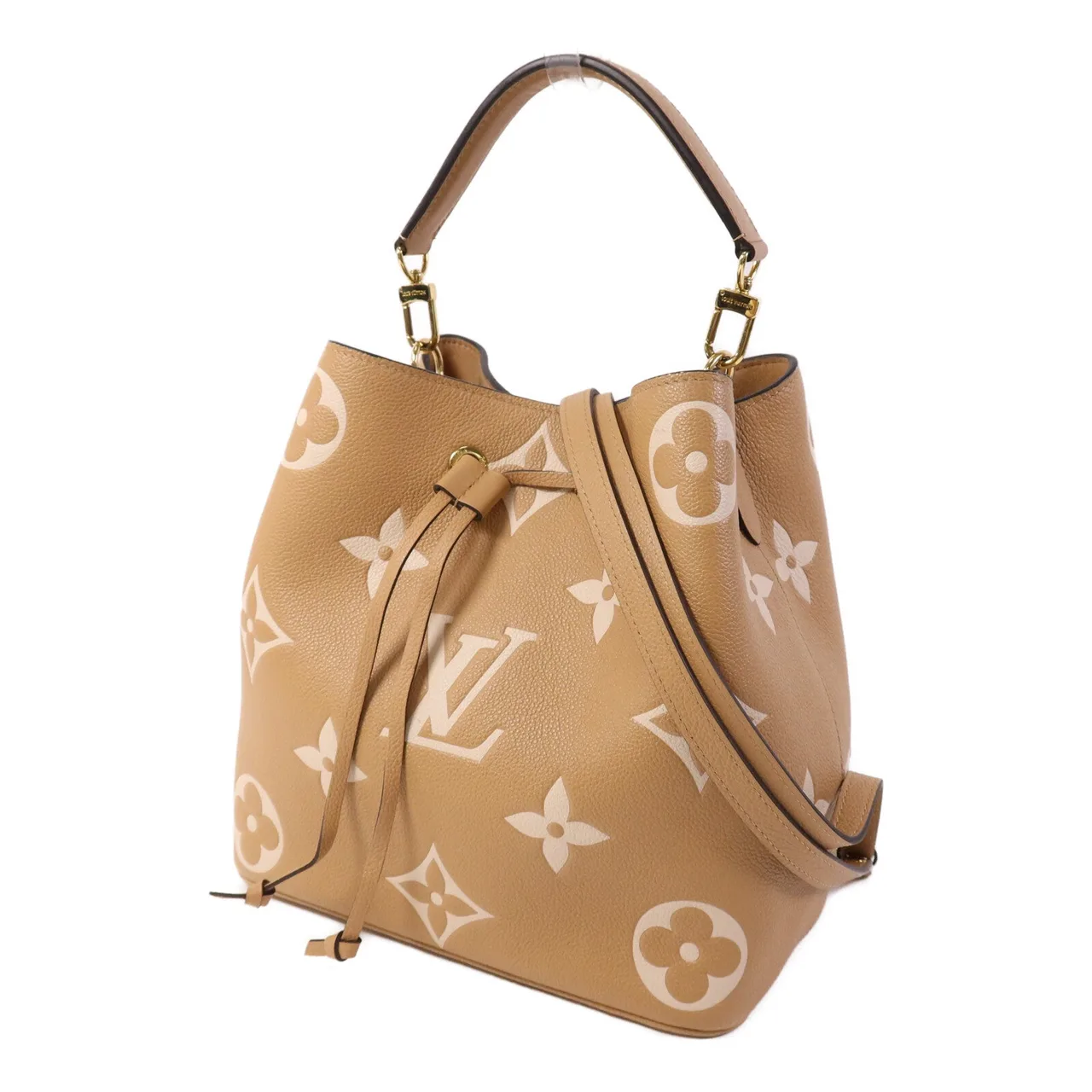 LOUIS VUITTON NeoNoe M45808 2-Way Bag Calfskin 棕色 / Apricote Calfskin Rank A - Thumbnail 3