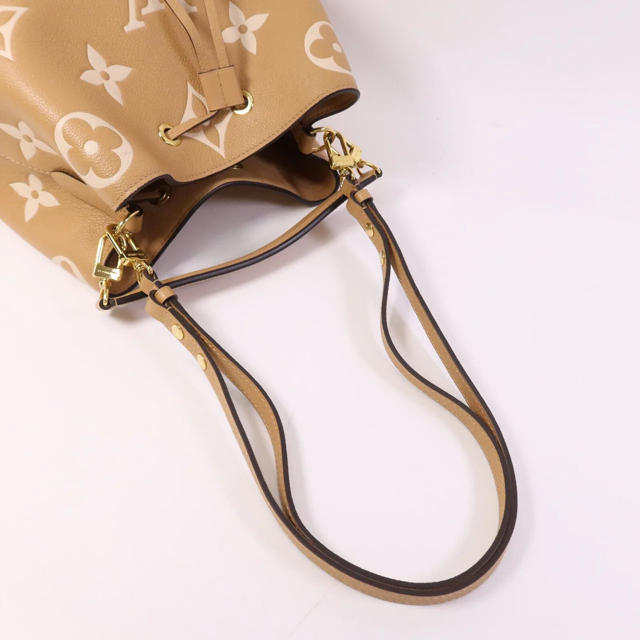 LOUIS VUITTON NeoNoe M45808 2-Way Bag Calfskin 棕色 / Apricote Calfskin Rank A - Thumbnail 8