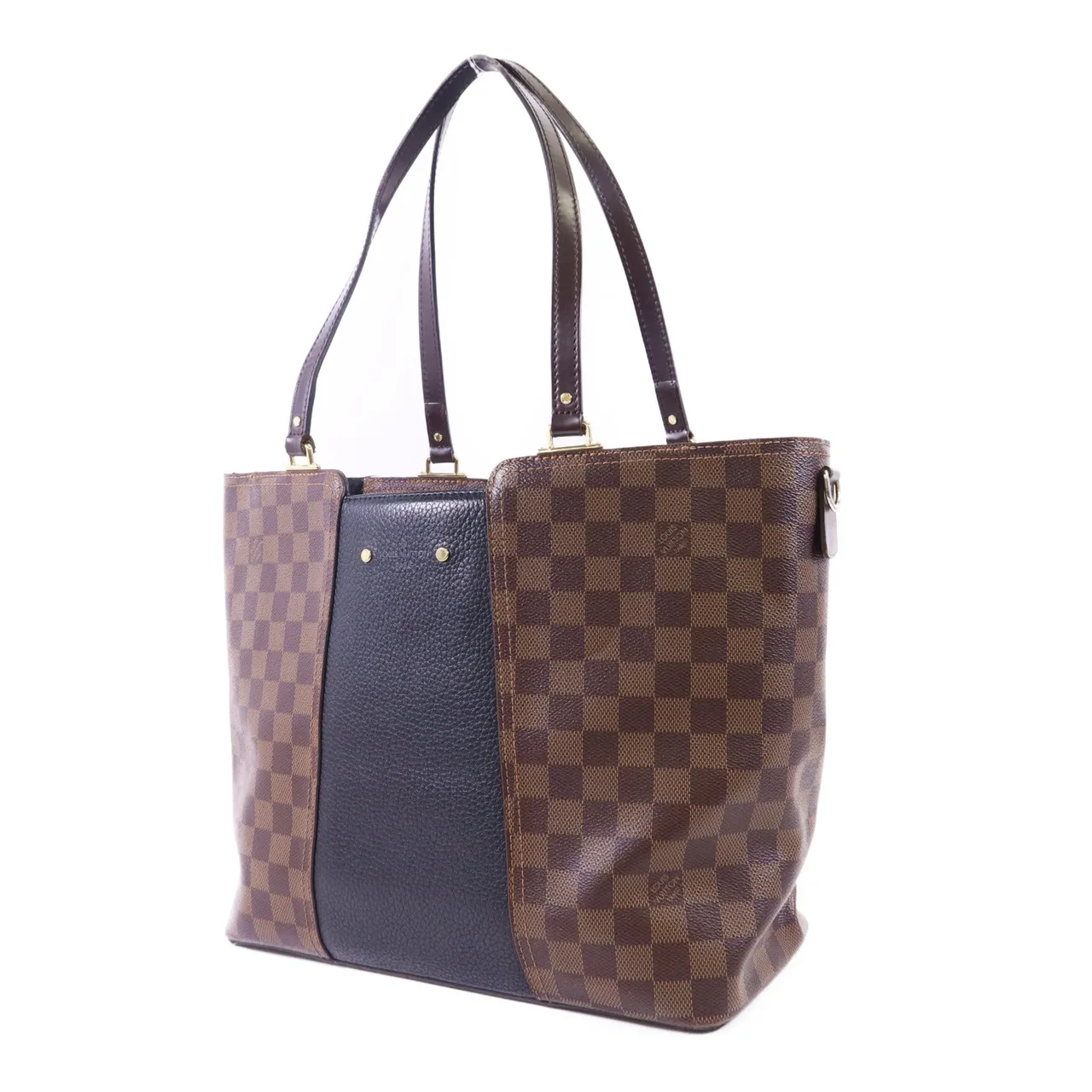 LOUIS VUITTON Jersey N44023 2-Way Bag Coated Canvas 棕色 Coated Canvas Rank B - Thumbnail 3