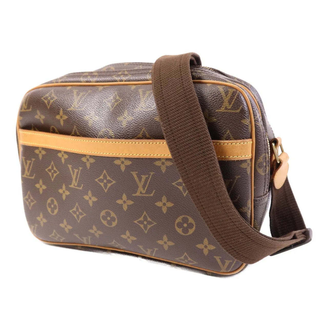 LOUIS VUITTON Reporter M45254 Shoulder Bag Coated Canvas 棕色 / Brown Coated Canvas Rank B - Thumbnail 3