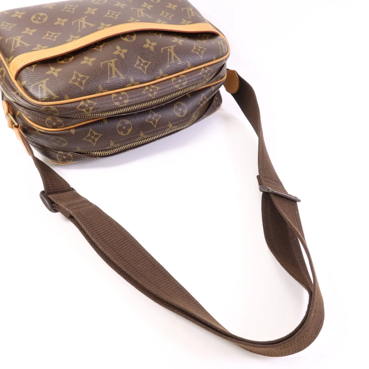 LOUIS VUITTON Reporter M45254 Shoulder Bag Coated Canvas 棕色 / Brown Coated Canvas Rank B - Thumbnail 11