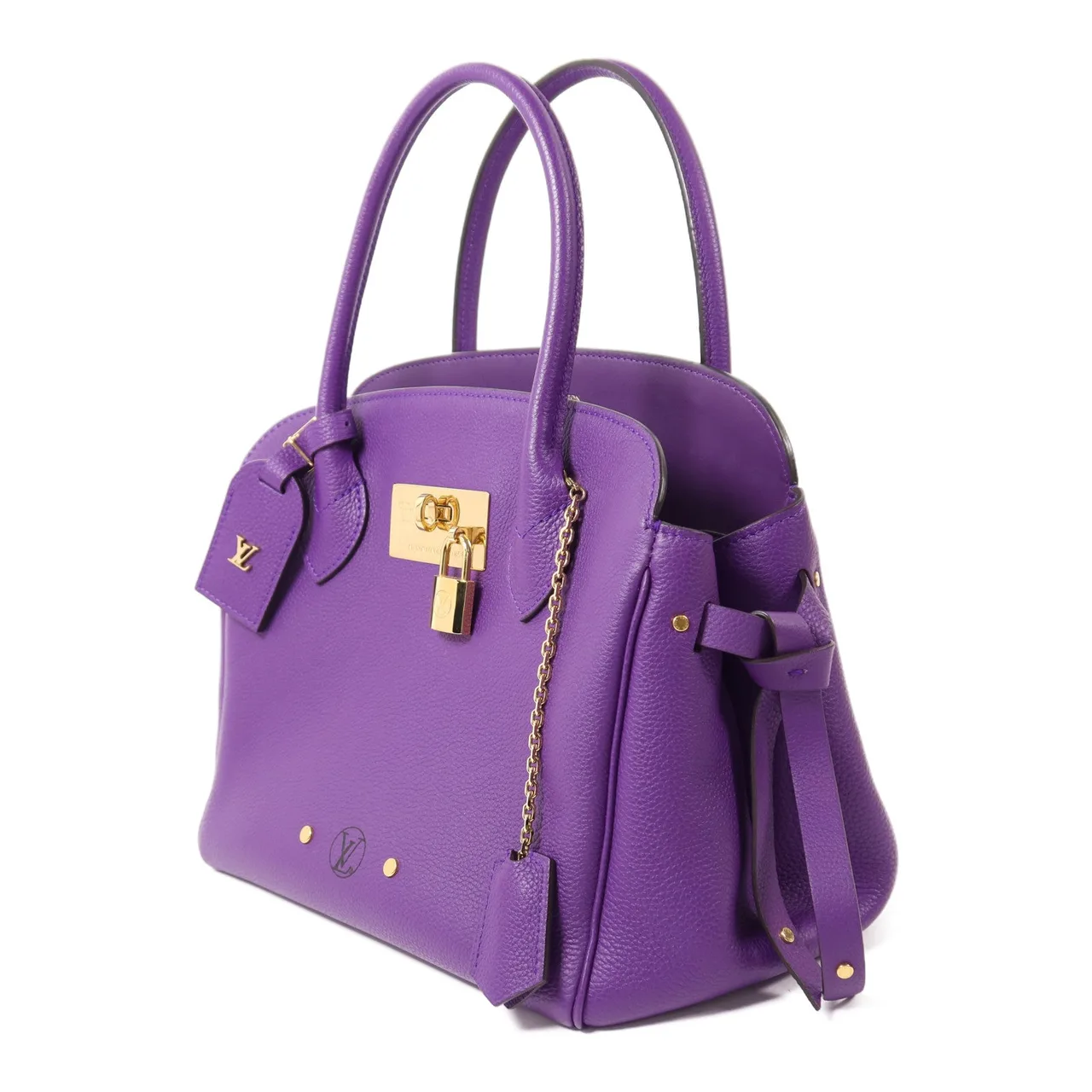 LOUIS VUITTON M55026 2-Way Bag Calfskin 紫色 / Purple Calfskin Rank A - Thumbnail 3