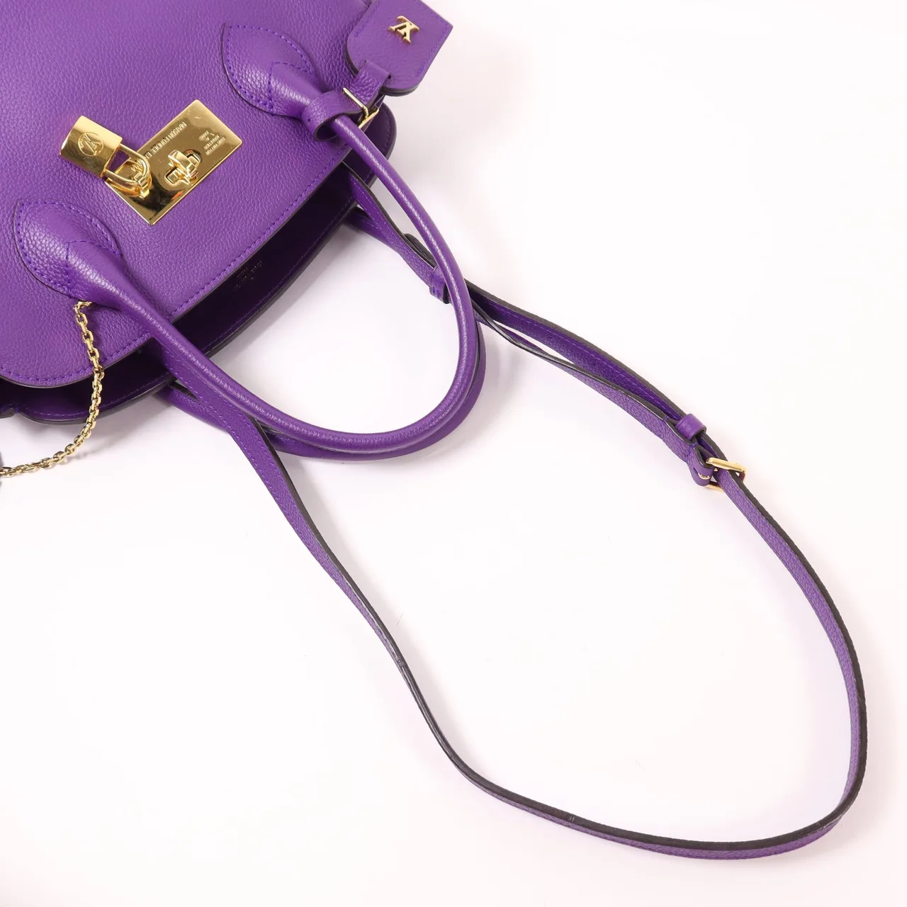LOUIS VUITTON M55026 2-Way Bag Calfskin 紫色 / Purple Calfskin Rank A - Thumbnail 8