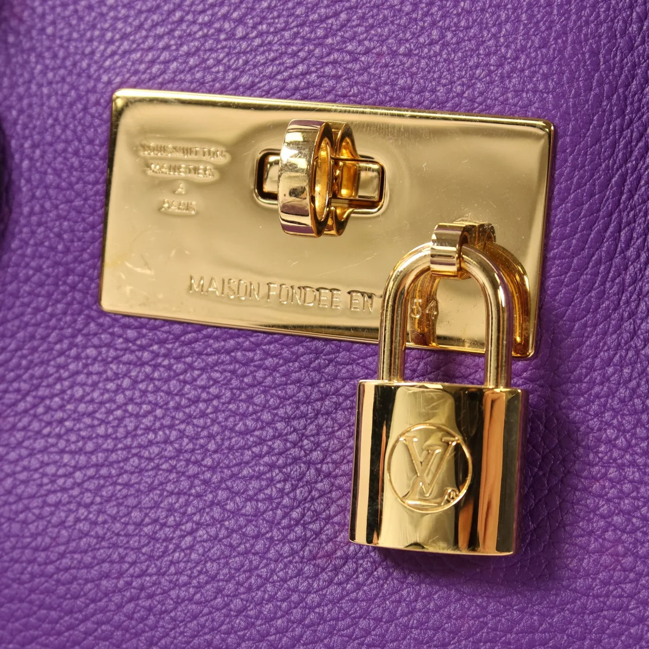 LOUIS VUITTON M55026 2-Way Bag Calfskin 紫色 / Purple Calfskin Rank A - Thumbnail 10