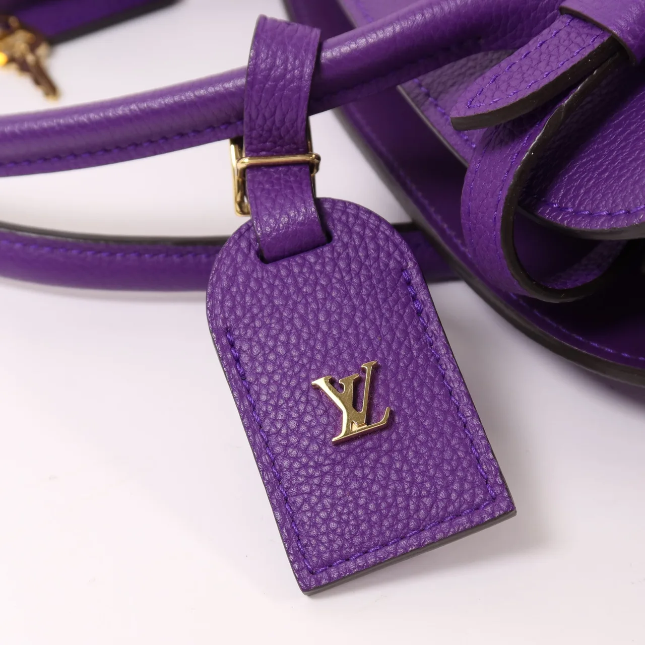 LOUIS VUITTON M55026 2-Way Bag Calfskin 紫色 / Purple Calfskin Rank A - Thumbnail 12