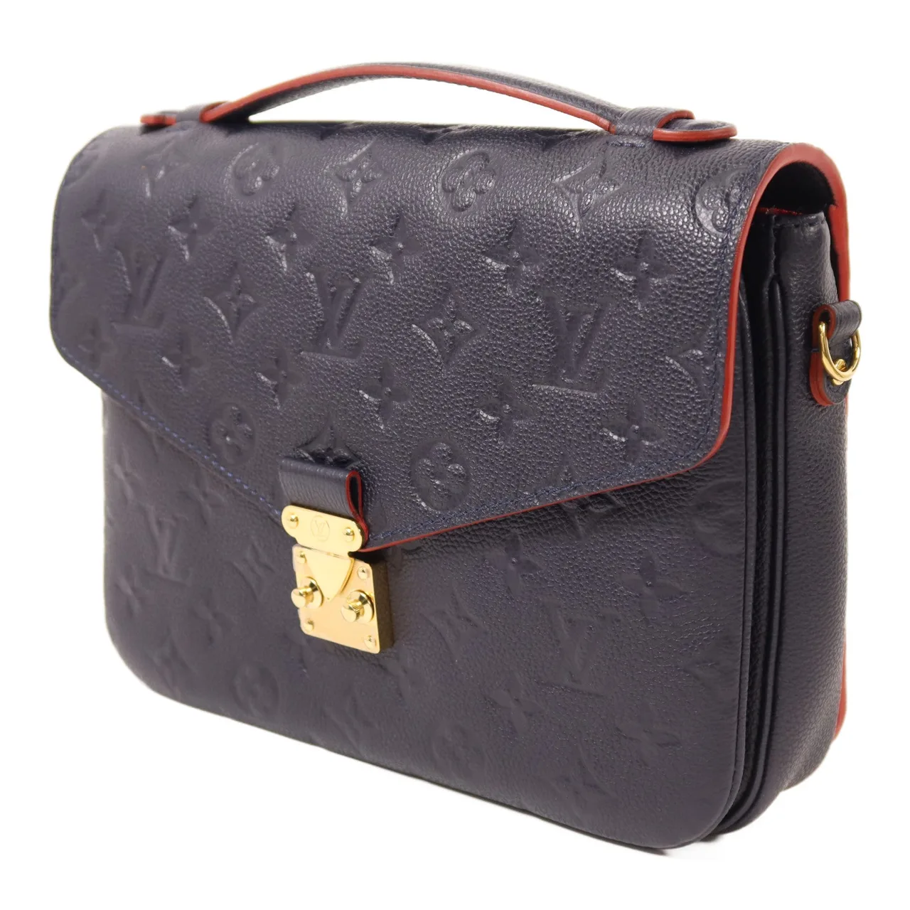 LOUIS VUITTON Pochette Metis M44071 2-Way Bag Calfskin 海軍藍 Calfskin Rank A - Thumbnail 3