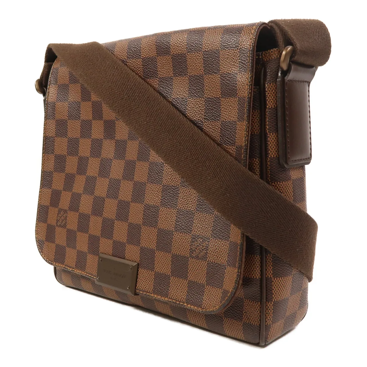 LOUIS VUITTON District N41213 Shoulder Bag Coated Canvas 棕色 / Brown Coated Canvas Rank B - Thumbnail 3