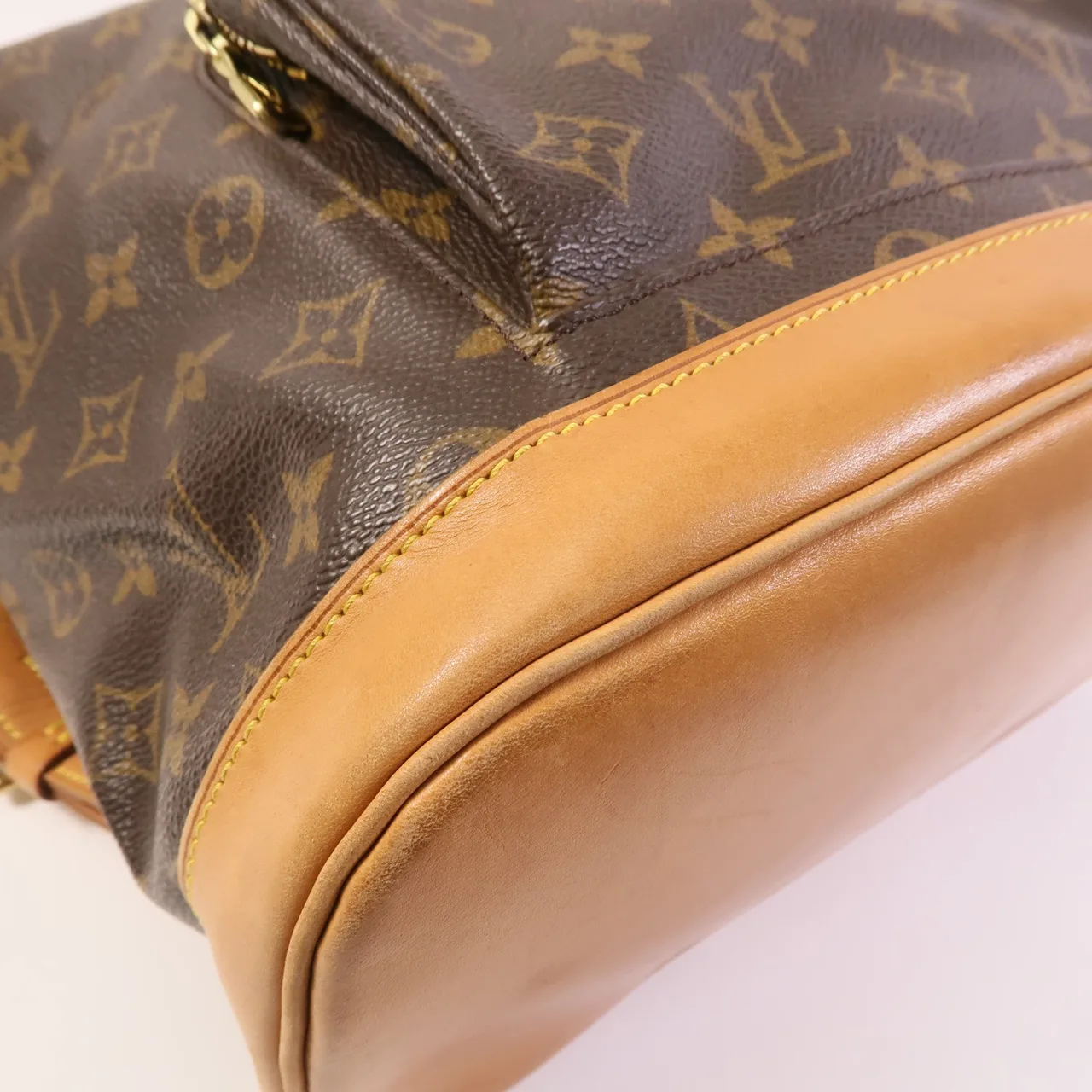 LOUIS VUITTON Montsouris M51135 Backpack Coated Canvas 棕色 Coated Canvas Rank B - Thumbnail 8
