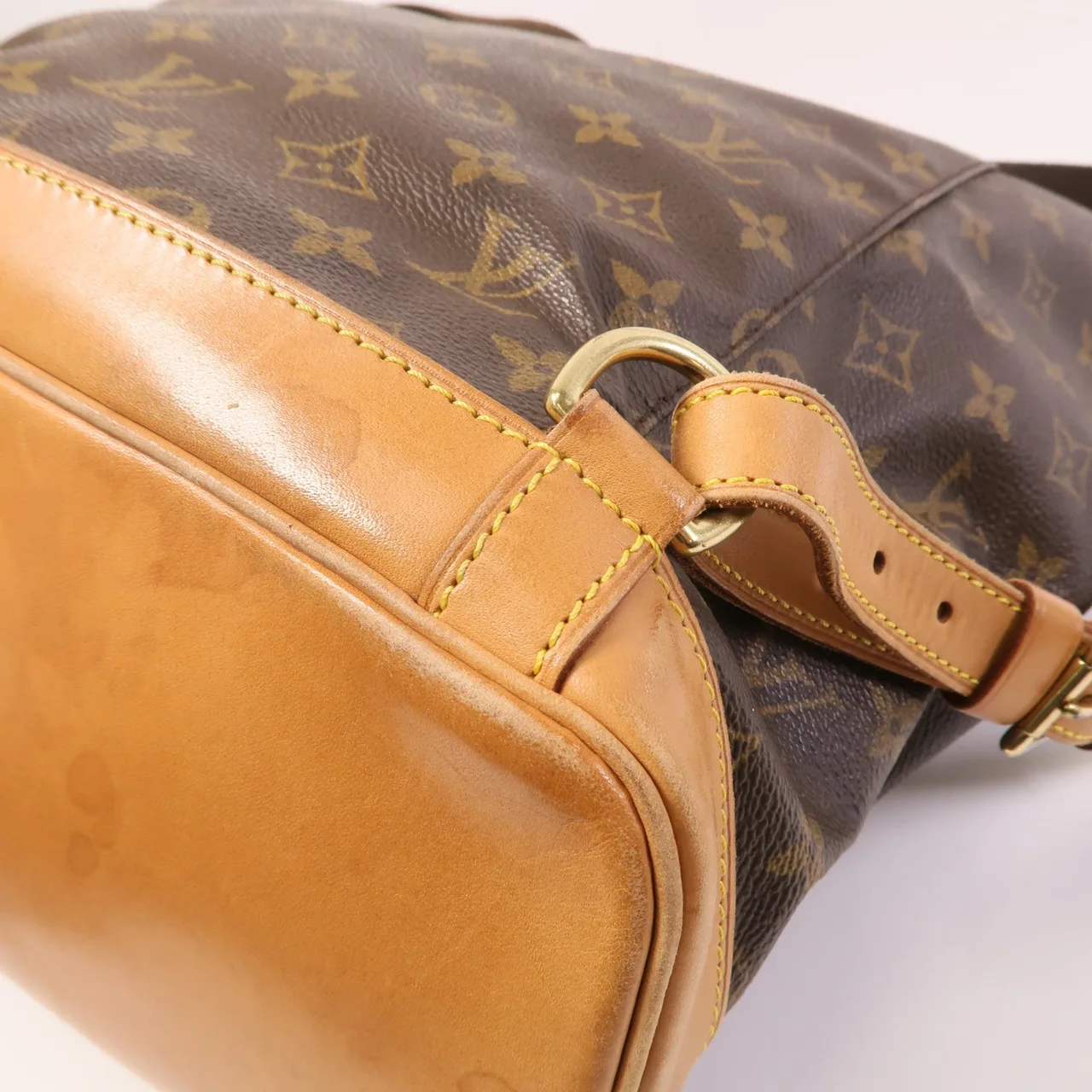 LOUIS VUITTON Montsouris M51135 Backpack Coated Canvas 棕色 Coated Canvas Rank B - Thumbnail 9