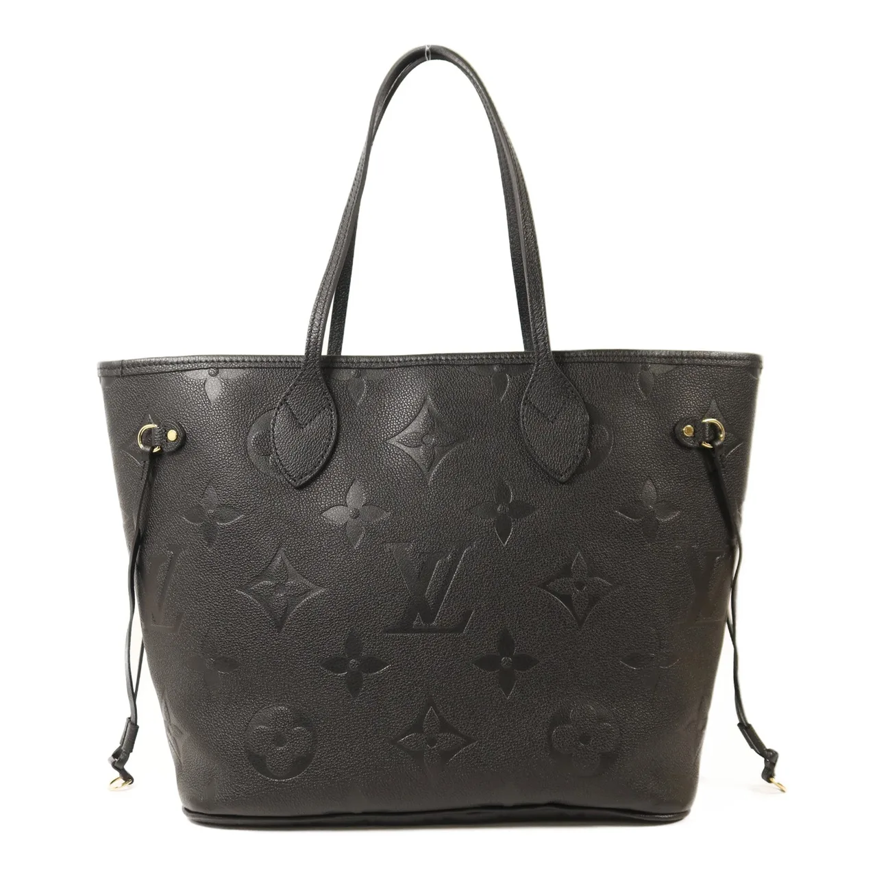 LOUIS VUITTON Neverfull M45685 Tote Bag Calfskin 黑色 / Black Calfskin Rank A - Thumbnail 3
