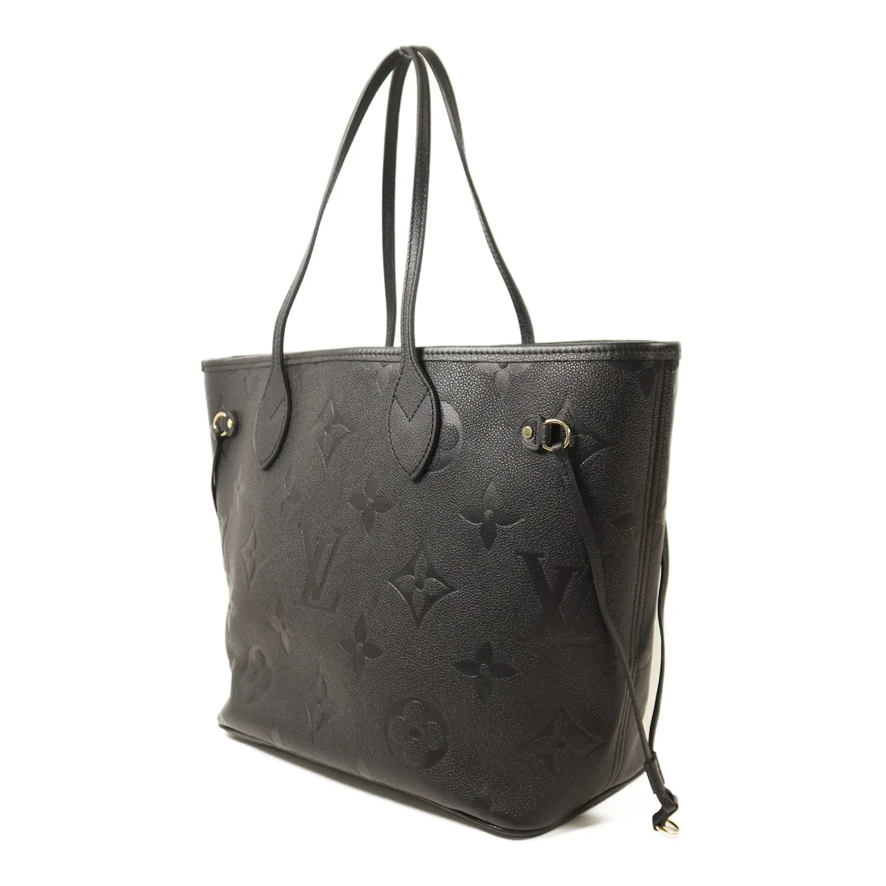 LOUIS VUITTON Neverfull M45685 Tote Bag Calfskin 黑色 / Black Calfskin Rank A - Thumbnail 4