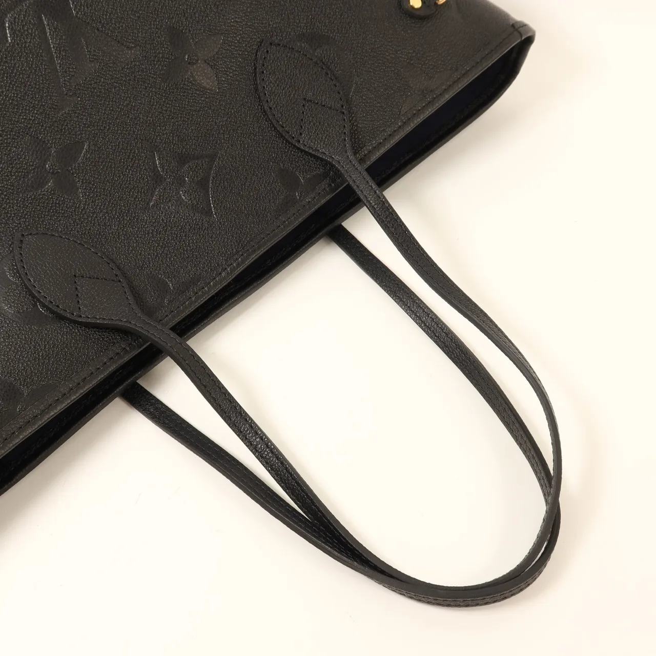 LOUIS VUITTON Neverfull M45685 Tote Bag Calfskin 黑色 / Black Calfskin Rank A - Thumbnail 8