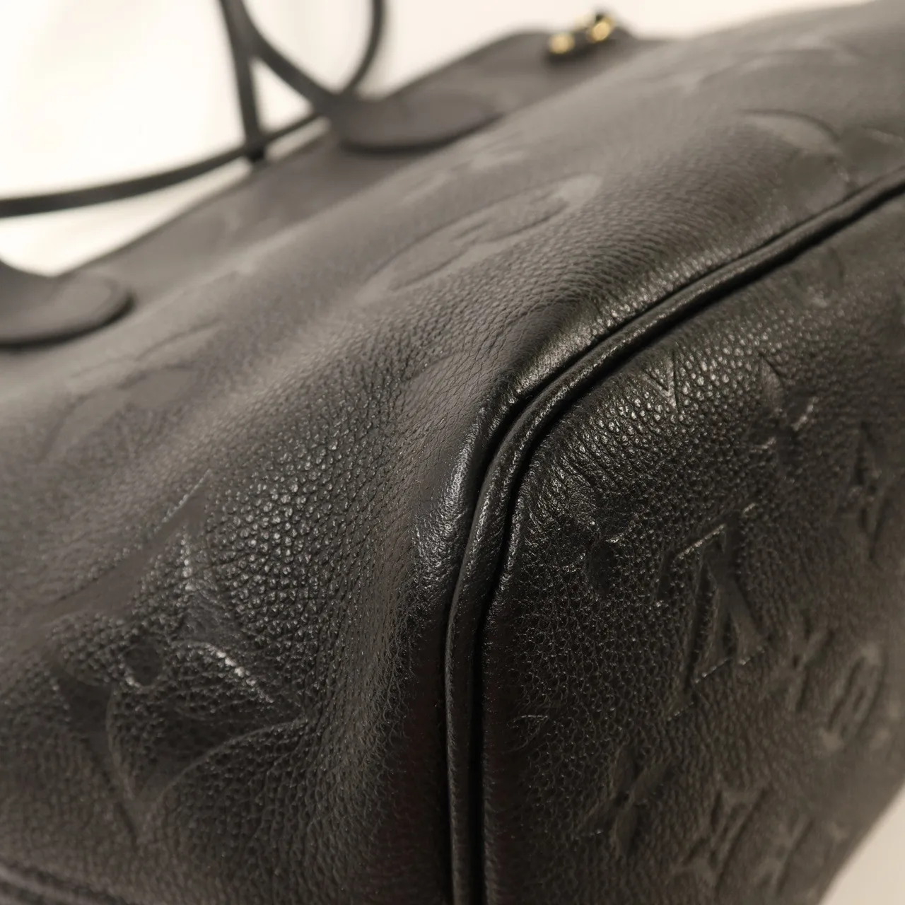 LOUIS VUITTON Neverfull M45685 Tote Bag Calfskin 黑色 / Black Calfskin Rank A - Thumbnail 16