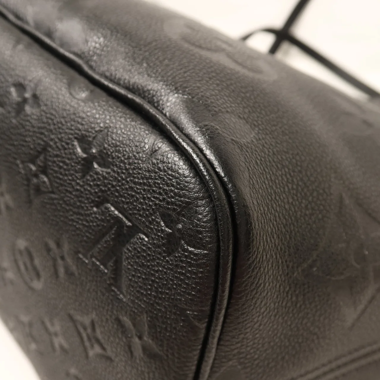 LOUIS VUITTON Neverfull M45685 Tote Bag Calfskin 黑色 / Black Calfskin Rank A - Thumbnail 17