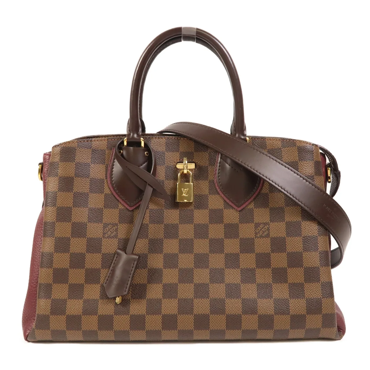 LOUIS VUITTON Normandy N41654 2-Way Bag Leather 棕色 / Brown