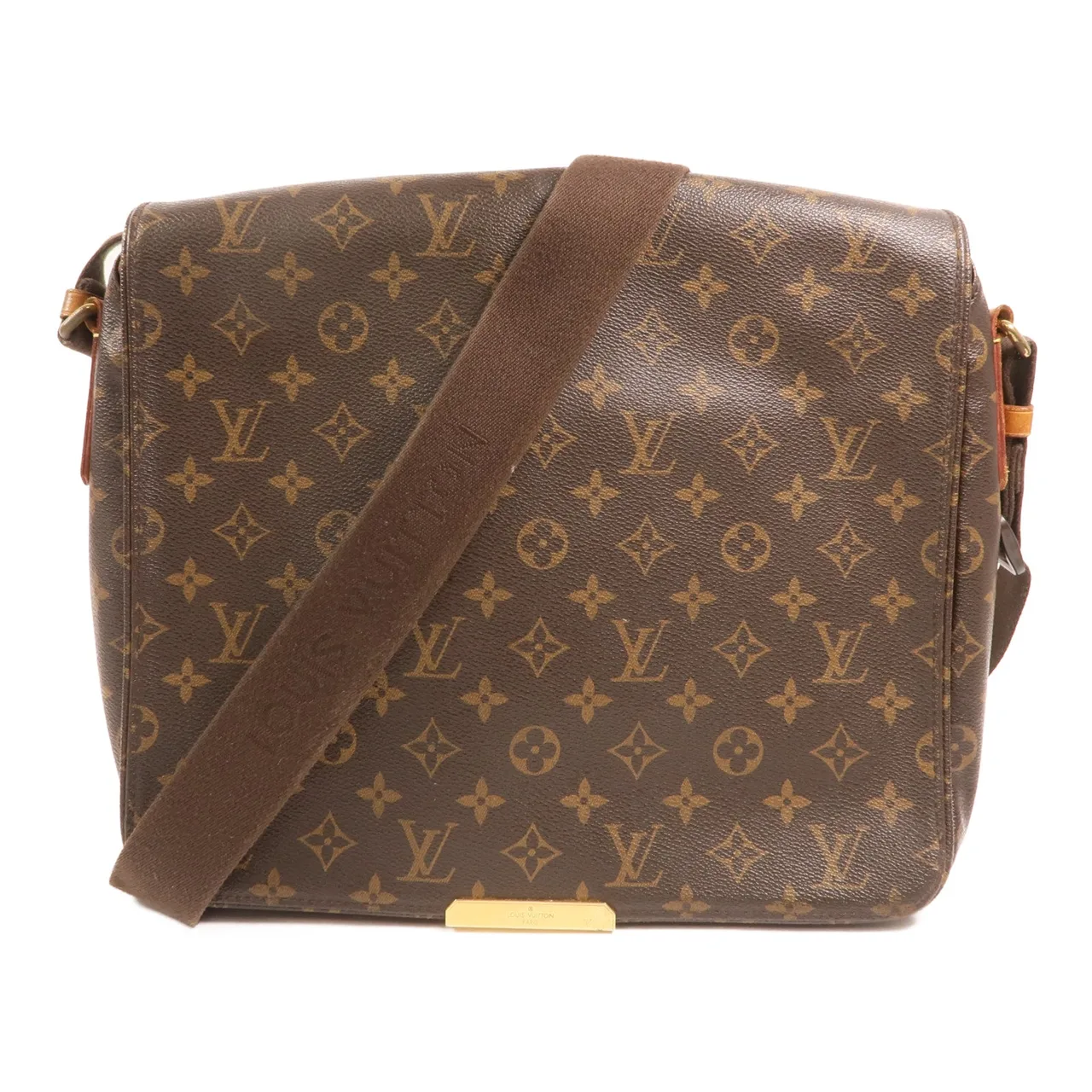 LOUIS VUITTON M40523 Shoulder Bag Coated Canvas 棕色 / Brown