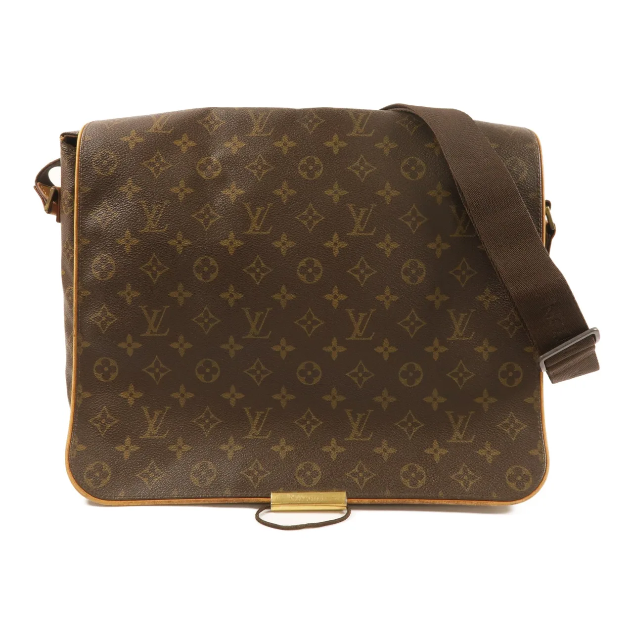 LOUIS VUITTON Abbesses M45257 Shoulder Bag Coated Canvas 棕色