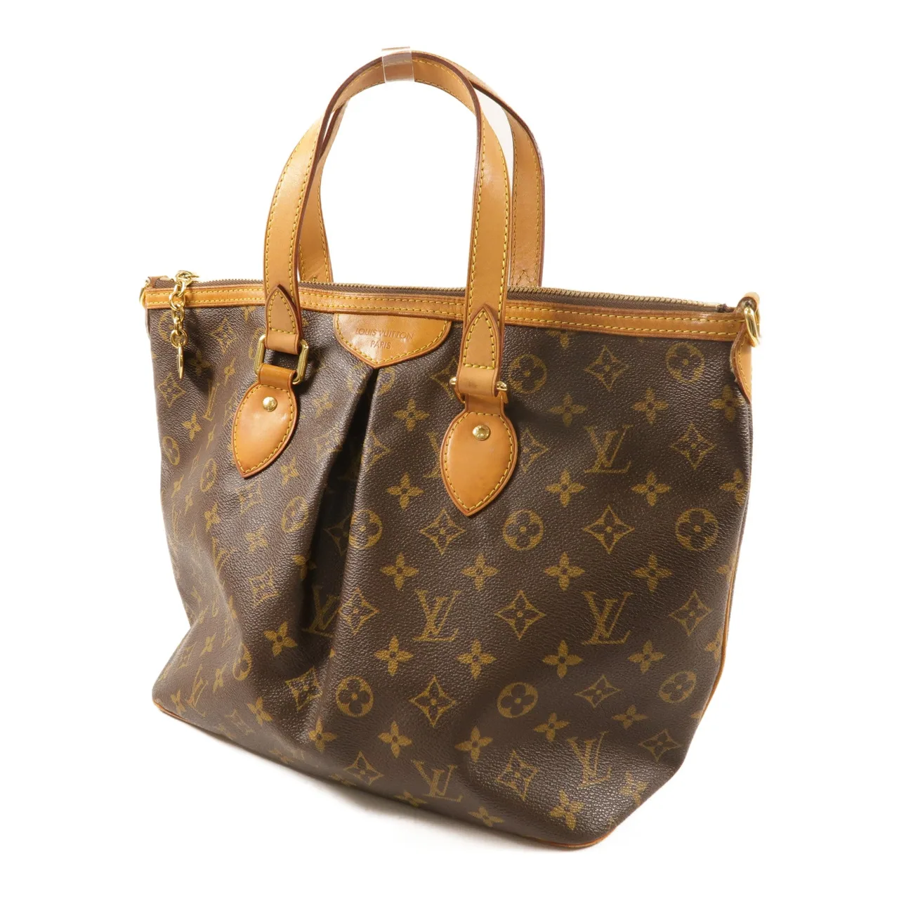 LOUIS VUITTON Palermo M40145 2-Way Bag Coated Canvas 棕色 Coated Canvas Rank B - Thumbnail 3