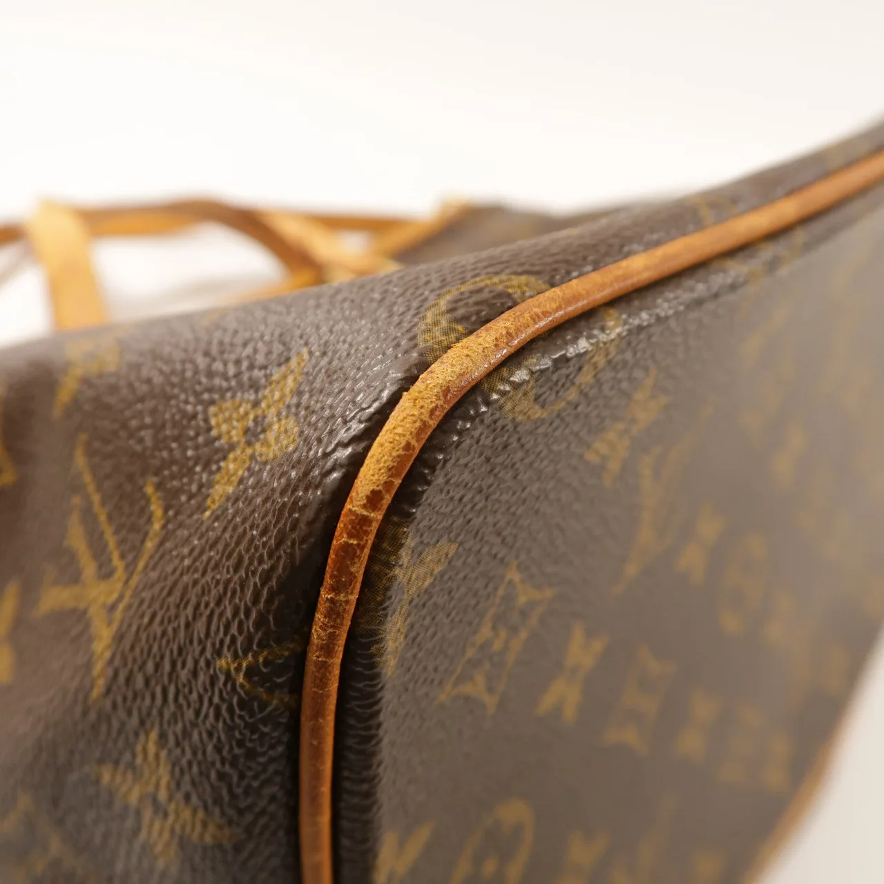 LOUIS VUITTON Palermo M40145 2-Way Bag Coated Canvas 棕色 Coated Canvas Rank B - Thumbnail 9