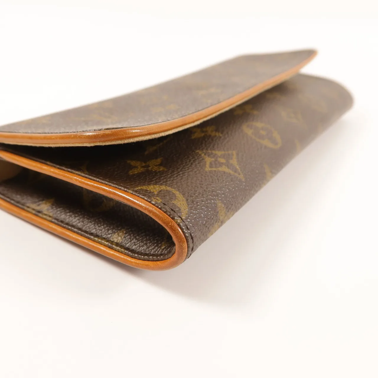 LOUIS VUITTON Pochette Twin M51852 Shoulder Bag Coated Canvas 棕色 Coated Canvas Rank B - Thumbnail 10