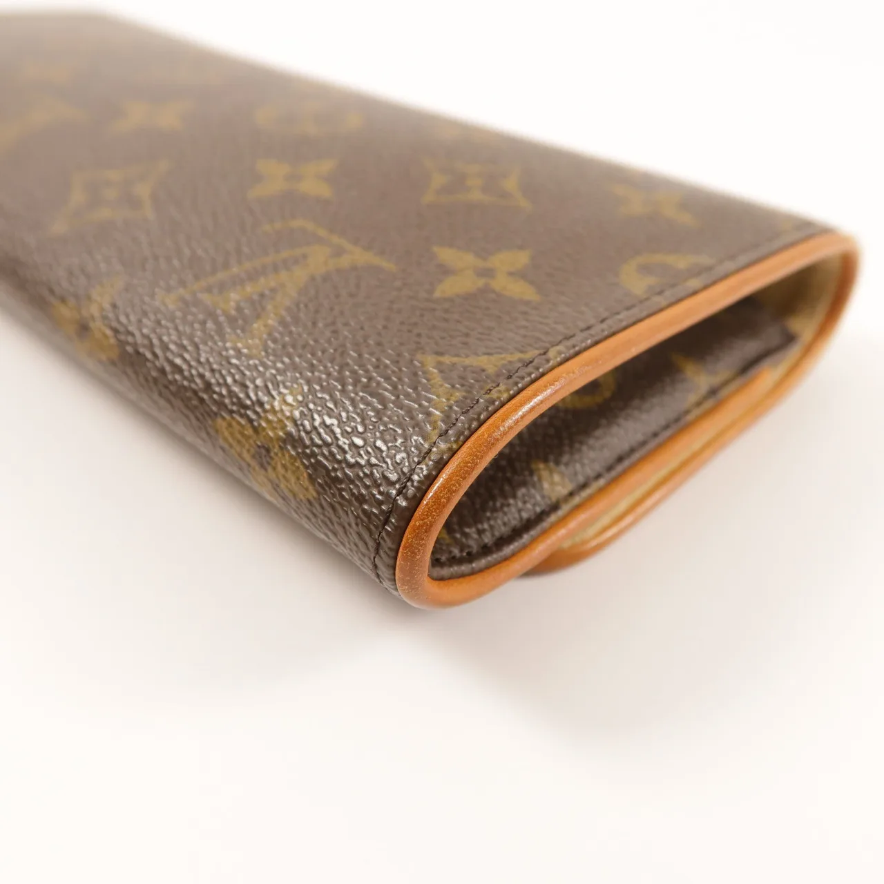 LOUIS VUITTON Pochette Twin M51852 Shoulder Bag Coated Canvas 棕色 Coated Canvas Rank B - Thumbnail 13