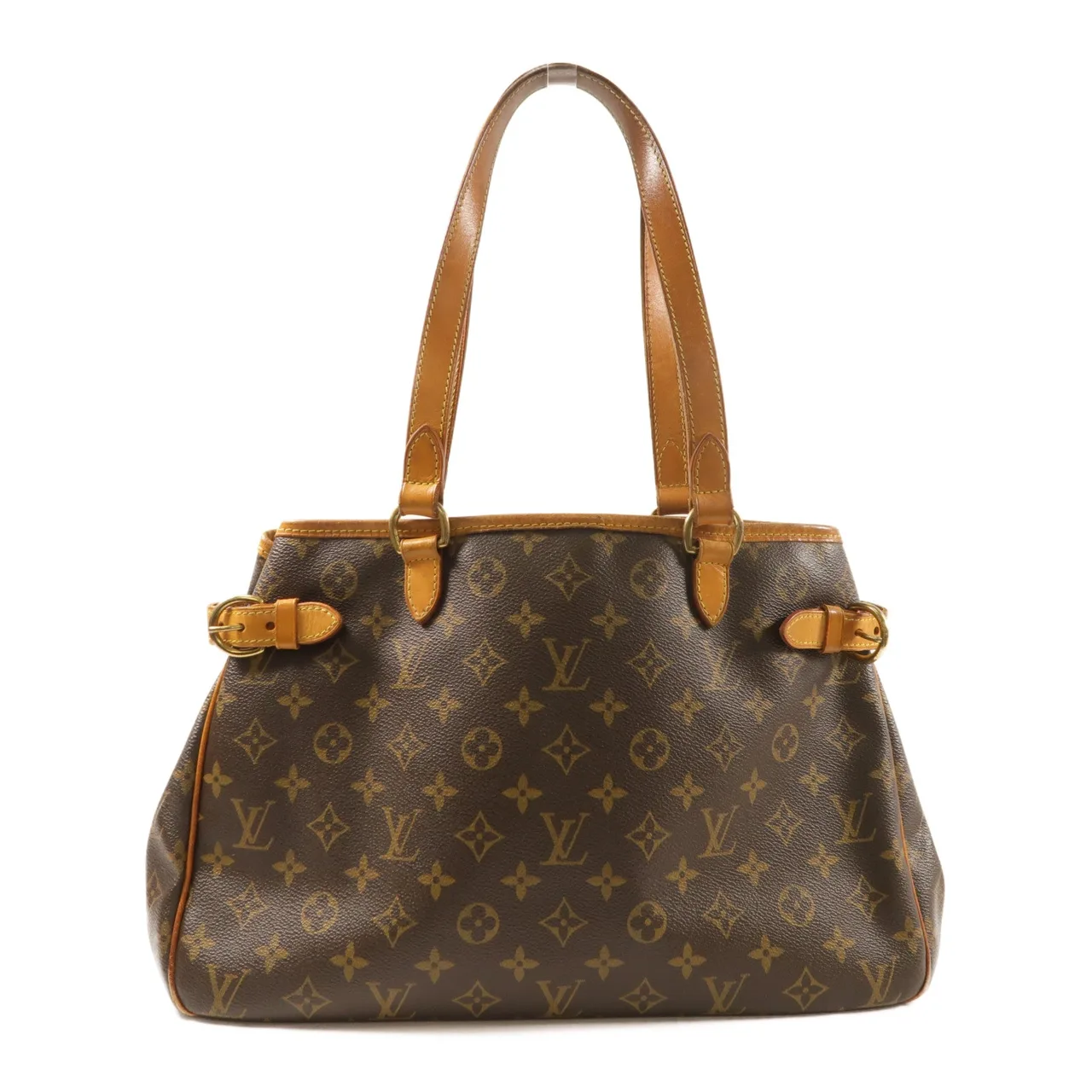 LOUIS VUITTON Batignolles M51154 Shoulder Bag Coated Canvas 棕色