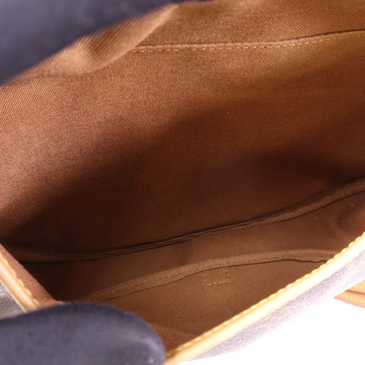 LOUIS VUITTON Saumur M42256 肩背包 塗層帆布 棕色 / Brown 塗層帆布 中古品B - 縮圖 5