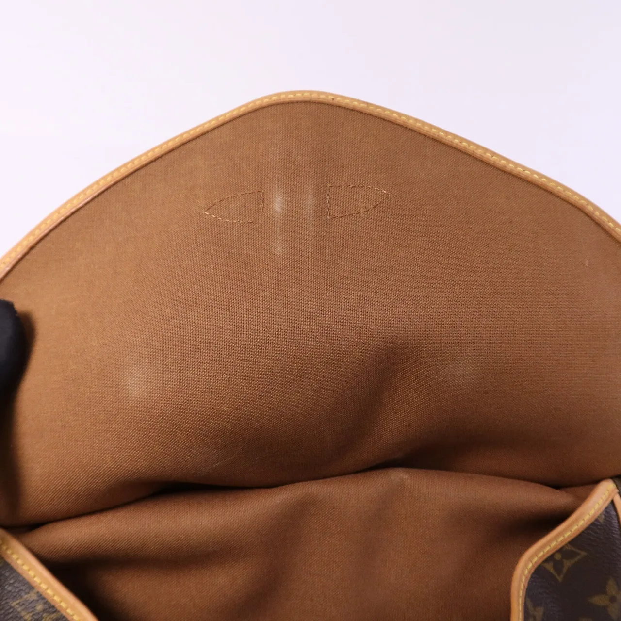 LOUIS VUITTON Saumur M42256 肩背包 塗層帆布 棕色 / Brown 塗層帆布 中古品B - 縮圖 14