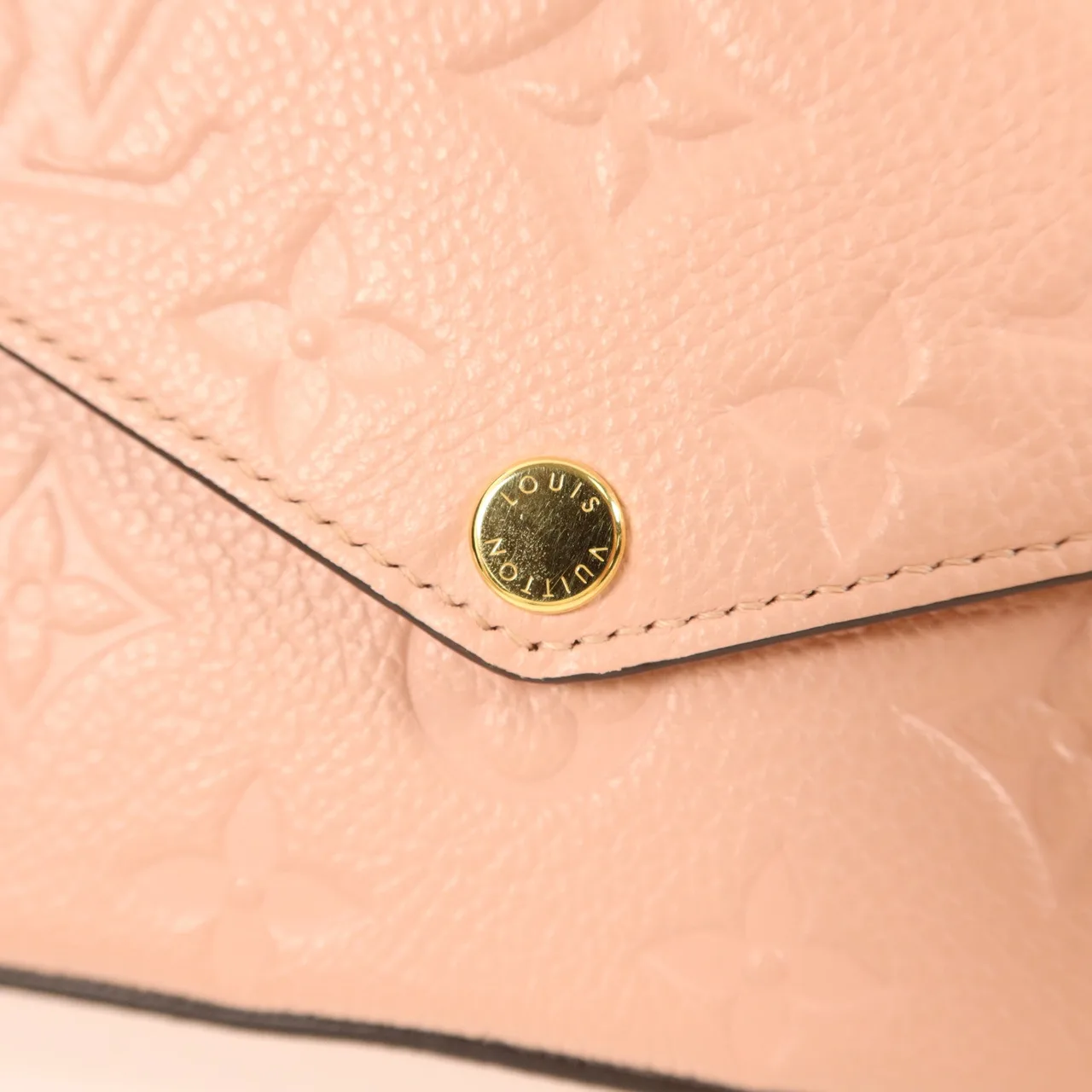 LOUIS VUITTON Felicie M82608 Shoulder Bag Calfskin 粉色 / Pink Calfskin Rank A - Thumbnail 8