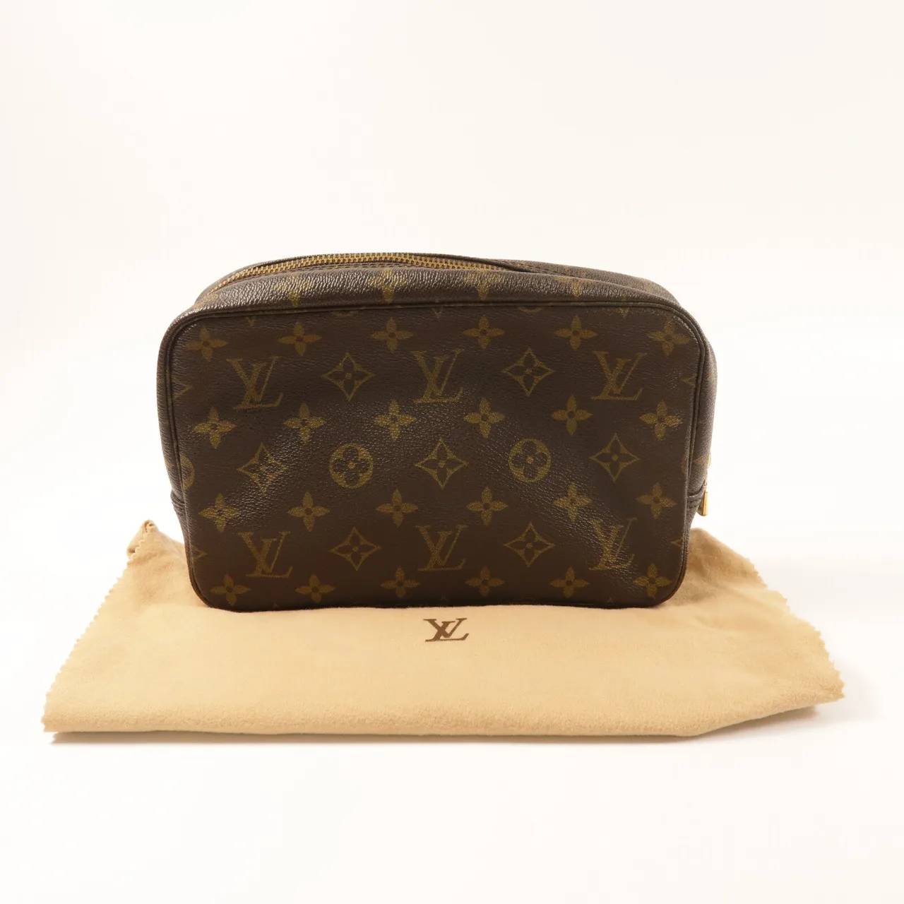 LOUIS VUITTON Toilette M47524 Clutch Coated Canvas 棕色 / Brown Coated Canvas Rank A - Thumbnail 8