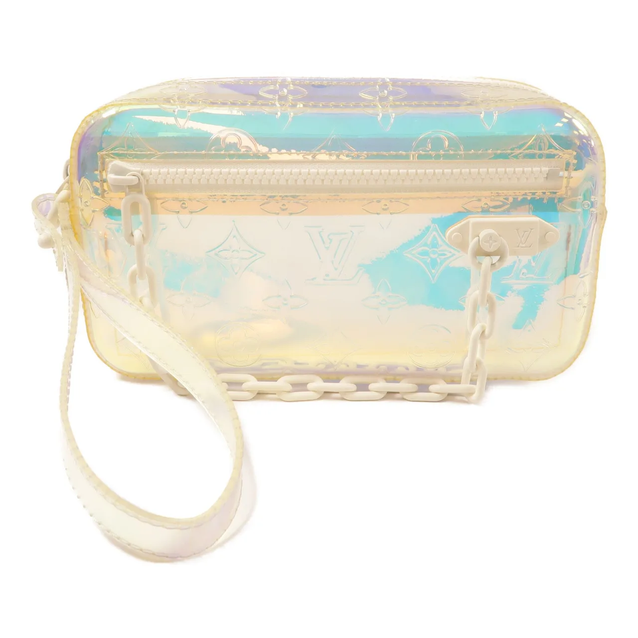 LOUIS VUITTON Pochette Volga M55261 手拿包 x PVC 其他 / 白色