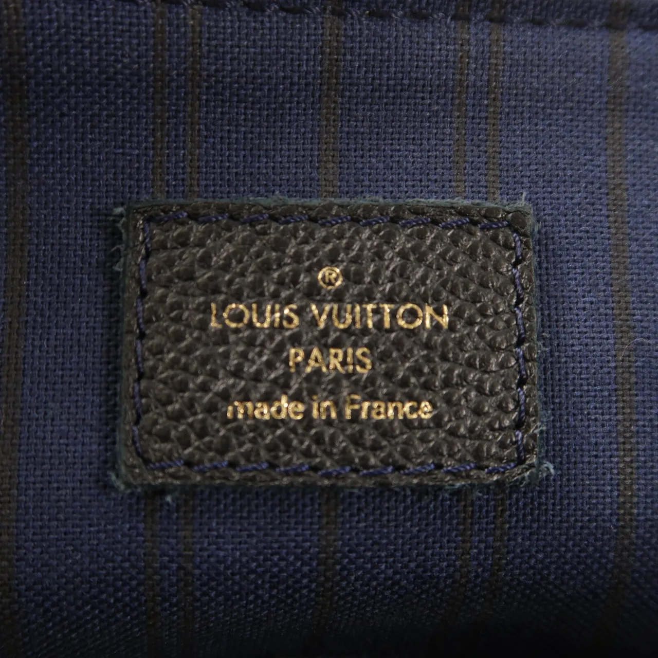 LOUIS VUITTON Lumineuse M93410 兩用包 牛皮 藍色 / Navy 牛皮 中古品A - 縮圖 6