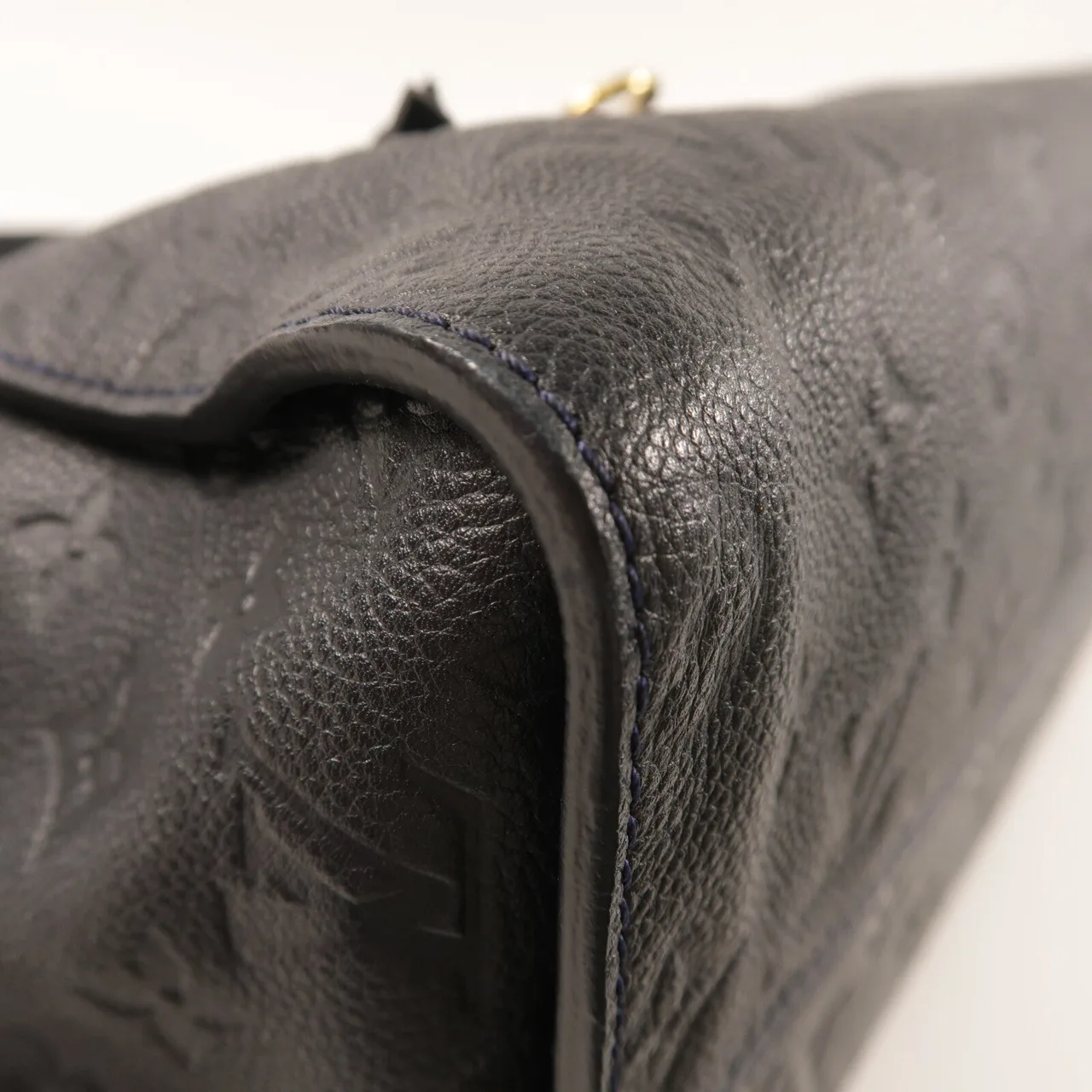 LOUIS VUITTON Lumineuse M93410 兩用包 牛皮 藍色 / Navy 牛皮 中古品A - 縮圖 9