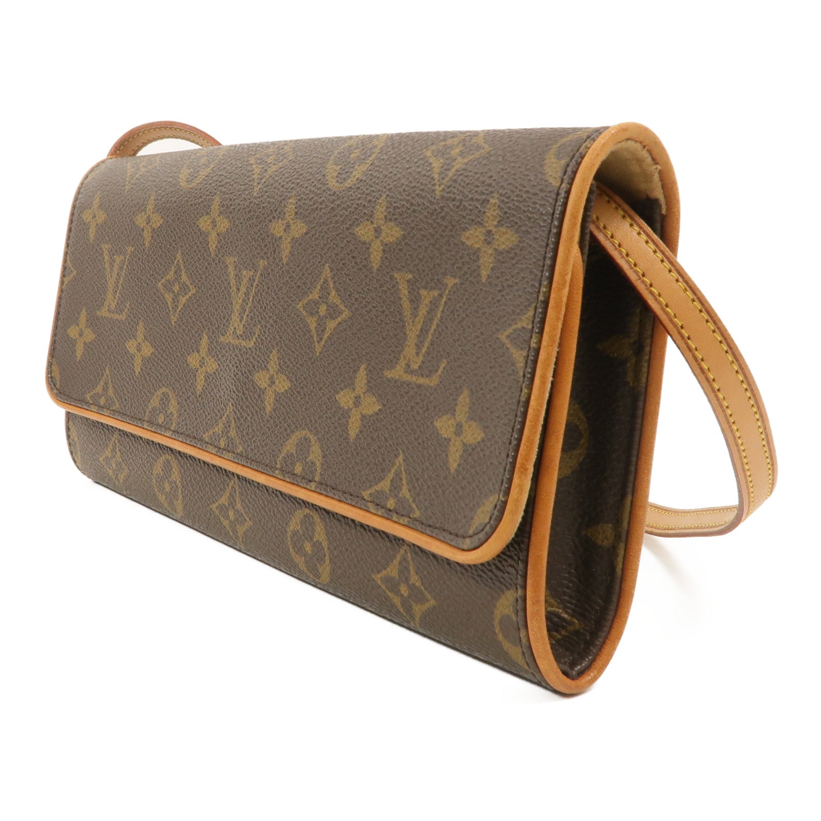 LOUIS VUITTON Pochette Twin M51852 Shoulder Bag Coated Canvas 3