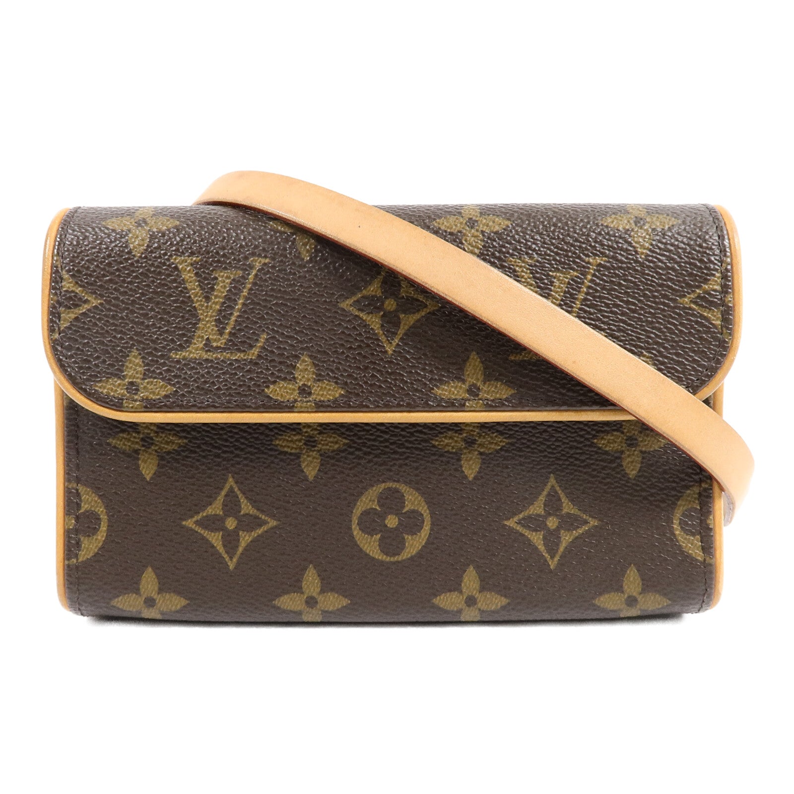 LOUIS VUITTON Pochette Florentine M51855 Belt Bag Coated Canvas