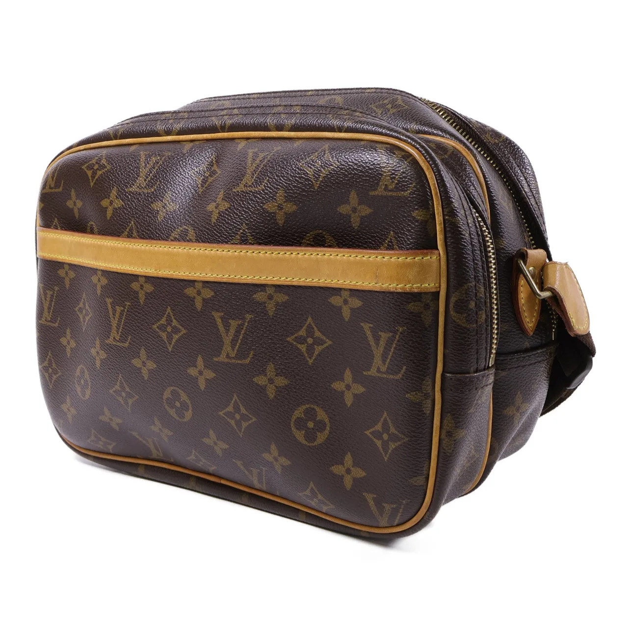 LOUIS VUITTON Reporter M45254 肩背包 塗層帆布 棕色 塗層帆布 中古品B - 縮圖 3