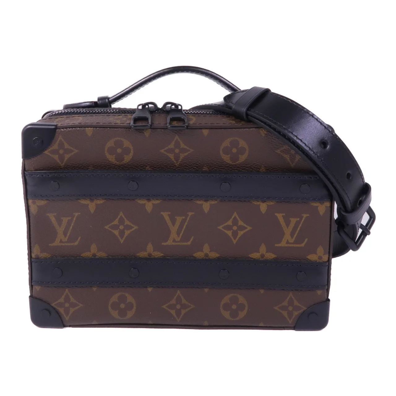 LOUIS VUITTON M45935 2-Way Bag Coated Canvas 棕色 / 黑色