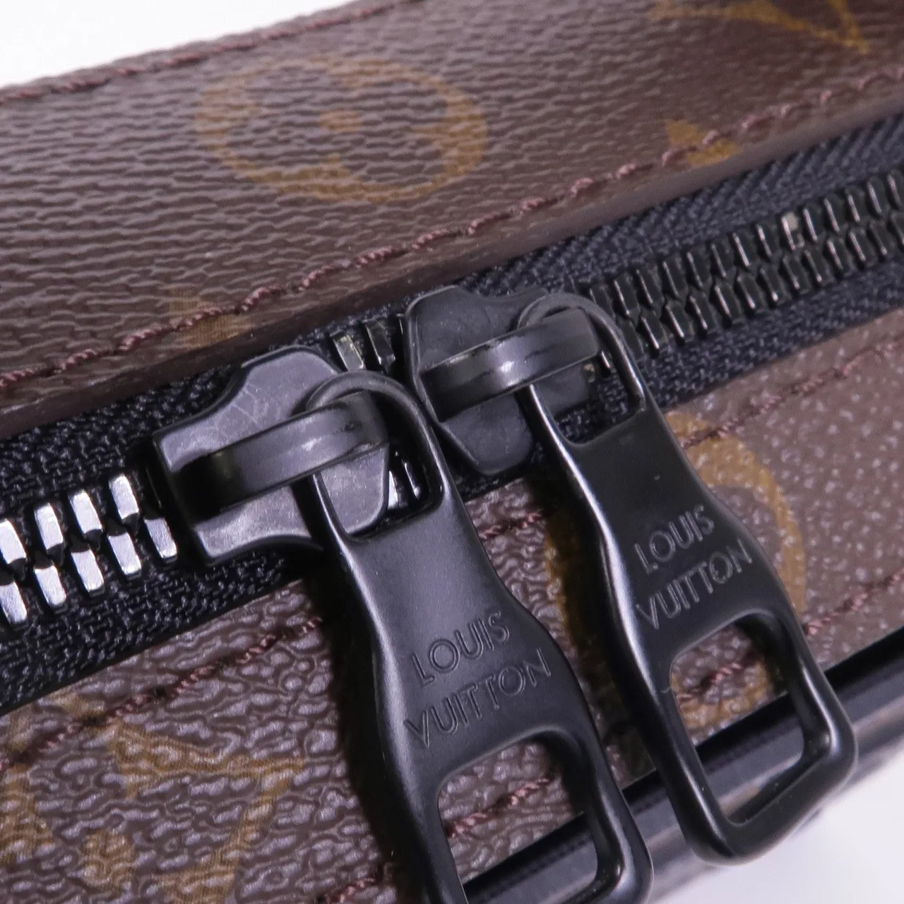 LOUIS VUITTON M45935 兩用包 塗層帆布 棕色 / 黑色 塗層帆布 中古品A - 縮圖 14