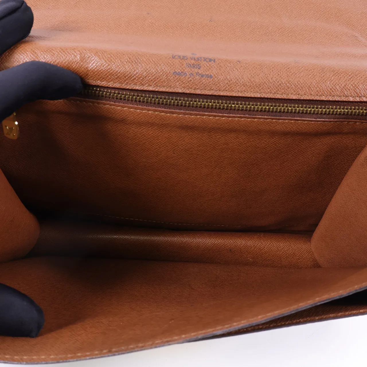 LOUIS VUITTON Monceau M51185 兩用包 塗層帆布 棕色 塗層帆布 中古品B - 縮圖 5