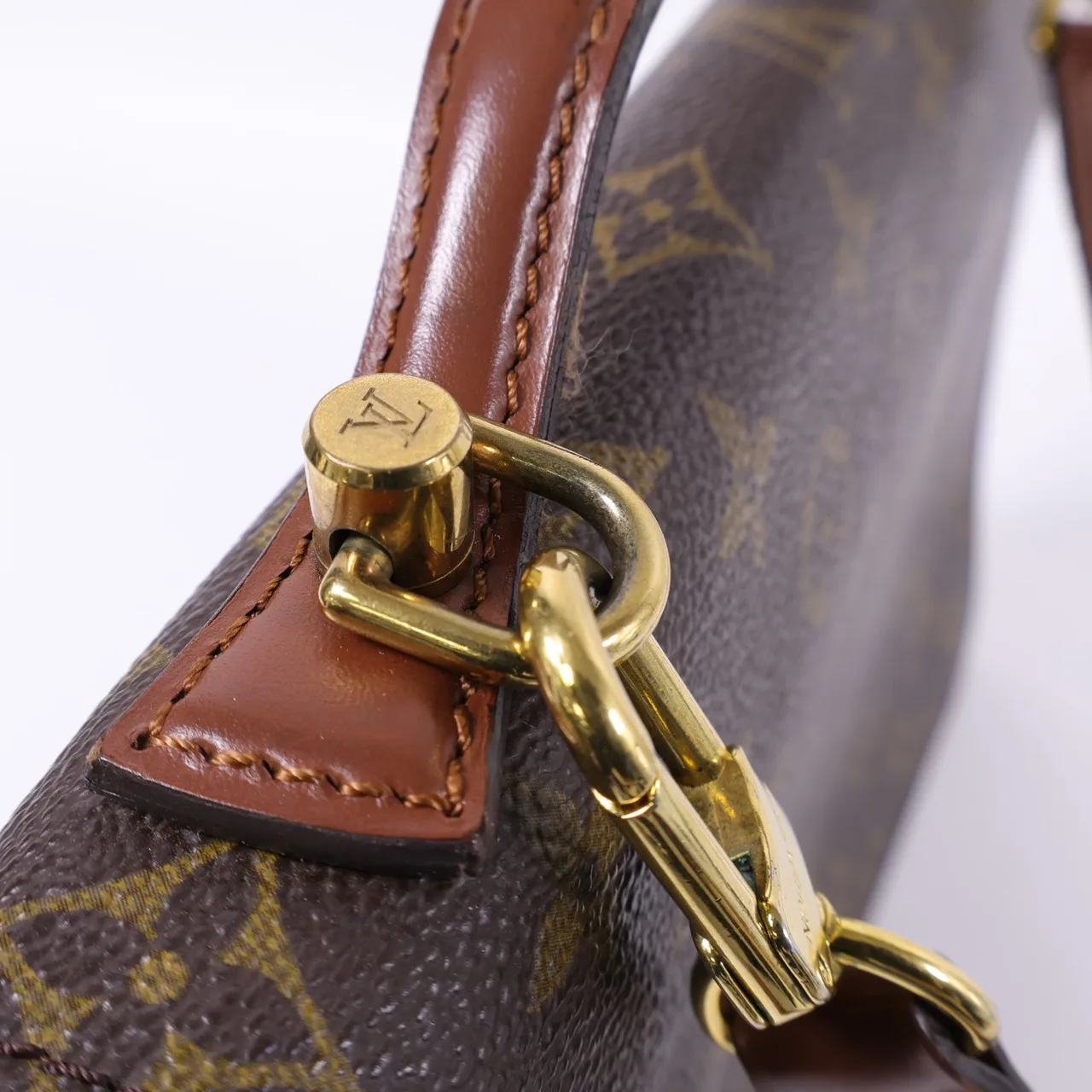 LOUIS VUITTON Monceau M51185 兩用包 塗層帆布 棕色 塗層帆布 中古品B - 縮圖 16