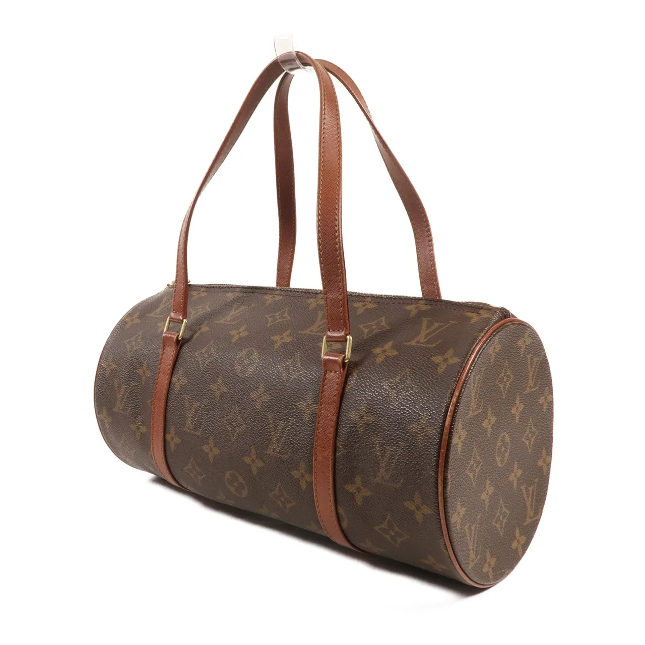 LOUIS VUITTON Papillon 肩背包 塗層帆布 棕色 塗層帆布 中古品B - 縮圖 4