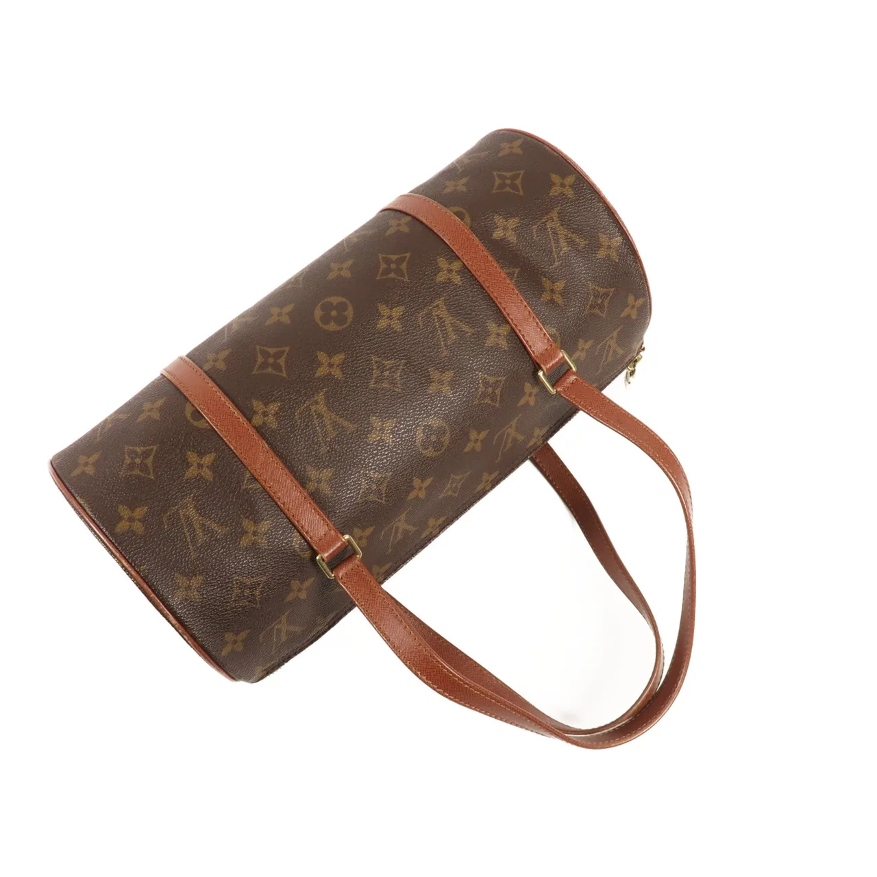 LOUIS VUITTON Papillon 肩背包 塗層帆布 棕色 塗層帆布 中古品B - 縮圖 6