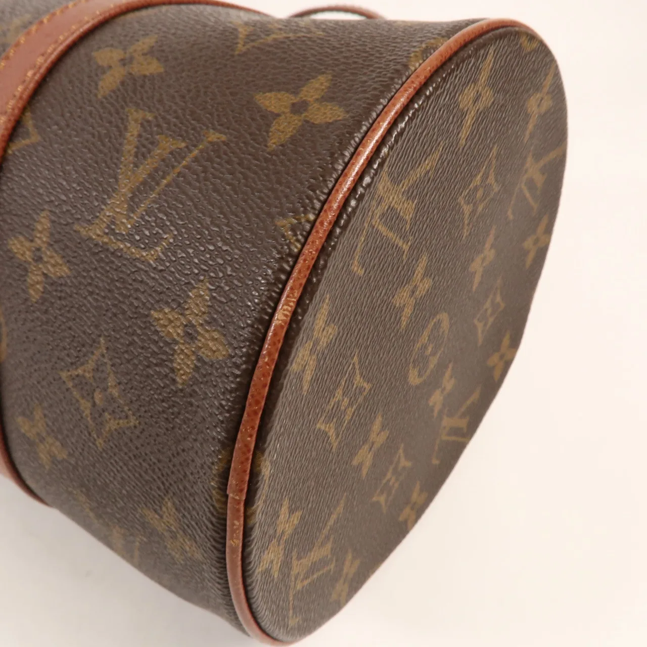 LOUIS VUITTON Papillon 肩背包 塗層帆布 棕色 塗層帆布 中古品B - 縮圖 8