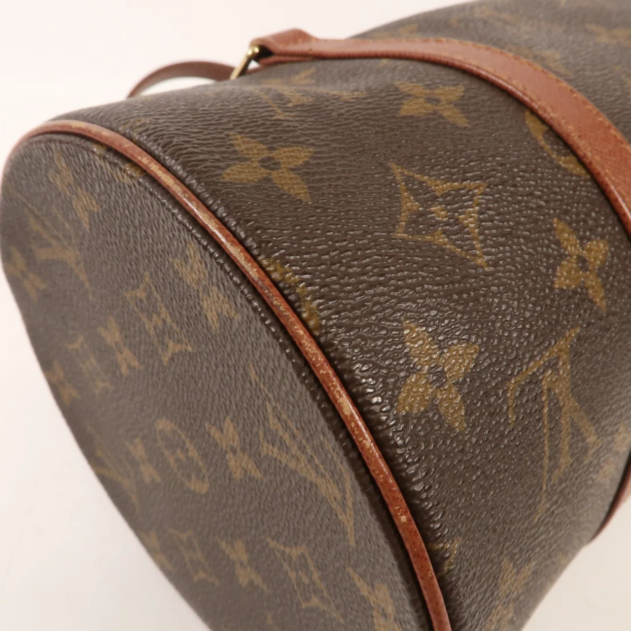 LOUIS VUITTON Papillon 肩背包 塗層帆布 棕色 塗層帆布 中古品B - 縮圖 9
